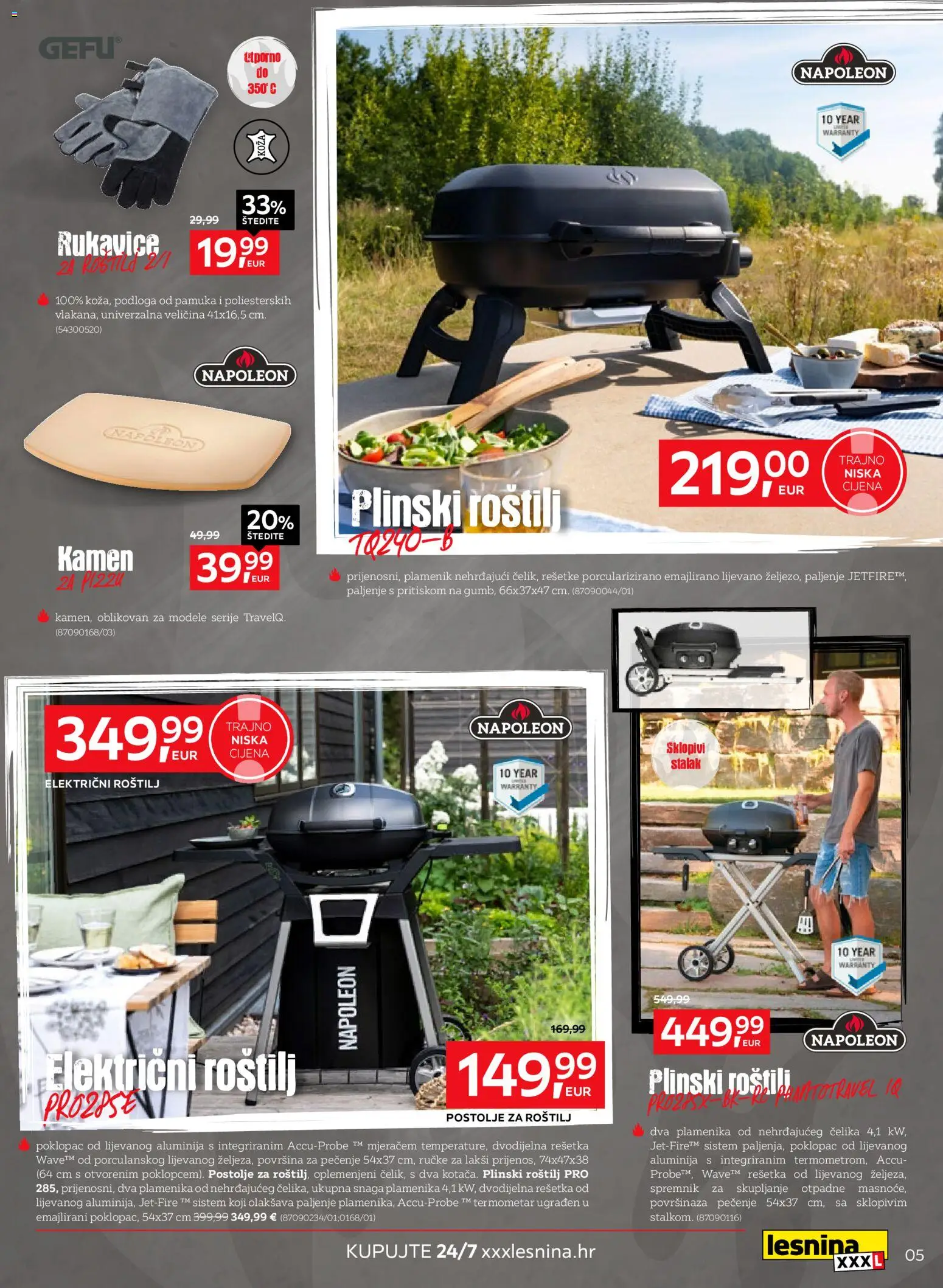 Lesnina katalog | vrijedi od 07.04.2026 | Stranica: 5 | Proizvodi: Roštilj, Termometar, Rukavice