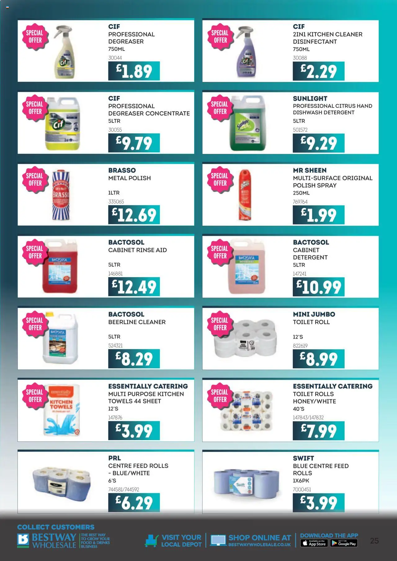 {H1} | Page: 25 | Products: Towels, Toilet, Detergent, Cabinet