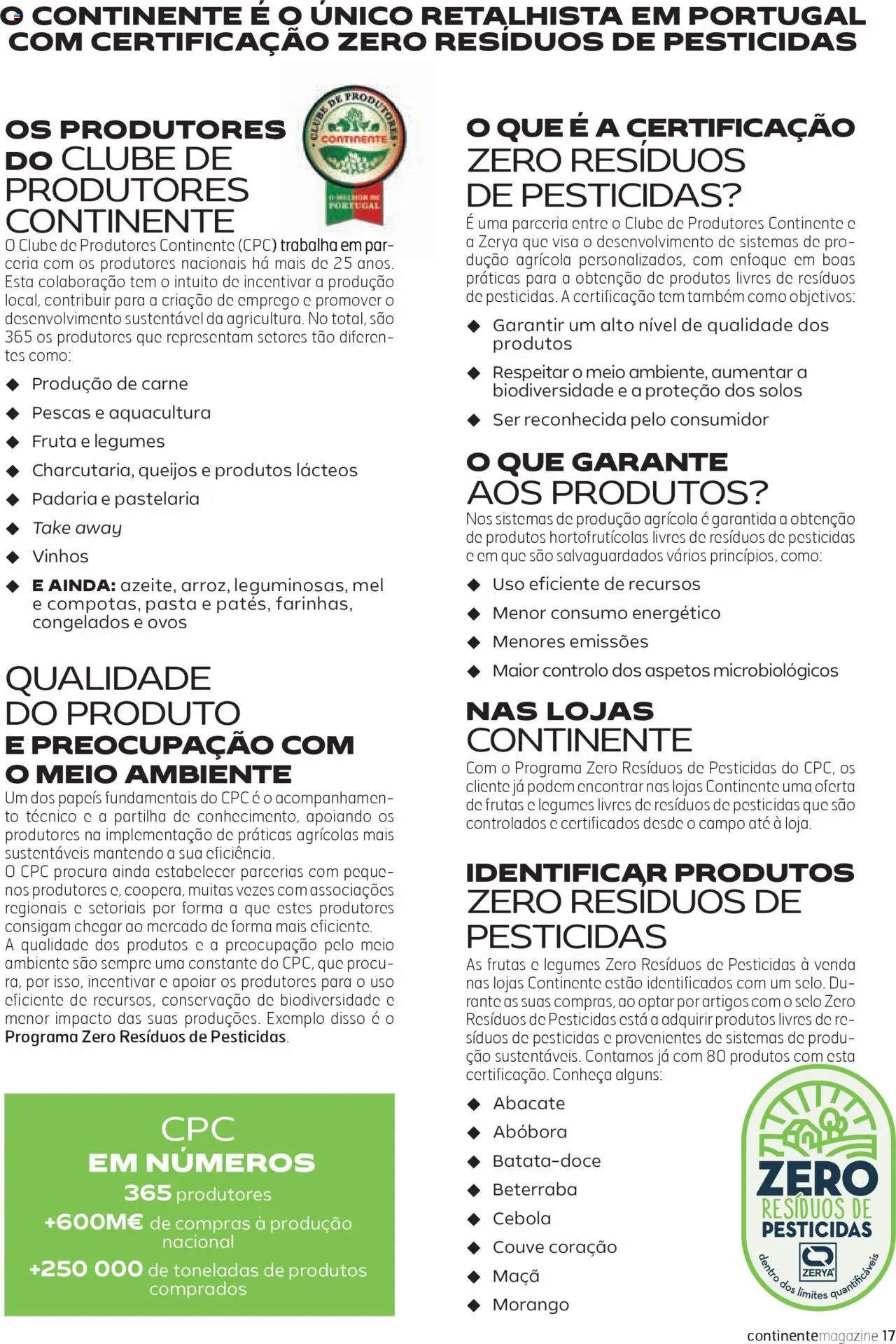 Continente Magazine │ válido de 01.04.2025 | Página: 13 | Produtos: Padaria, Beterraba, Maça, Abacate