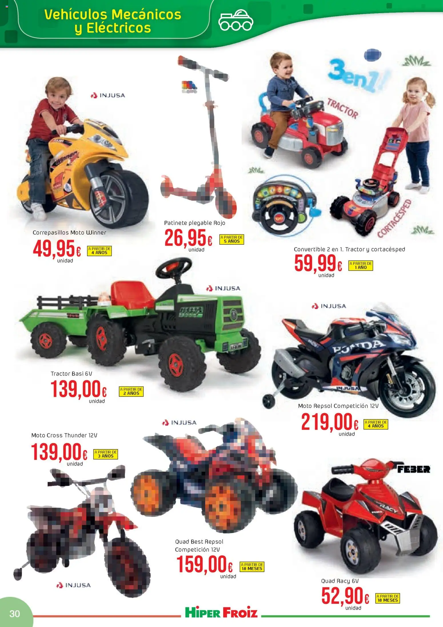 Froiz - Catálogo Juguetes │ válido desde el 21.11.2025 | Página: 30 | Productos: Patinete, Απολυμαντικό