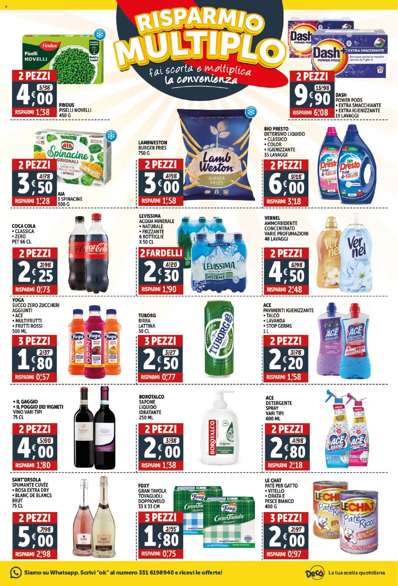 Volantino Decò del 06.03.2026 | Pagina: 3 | Prodotti: Succo, Birra, Acqua minerale, Bagno