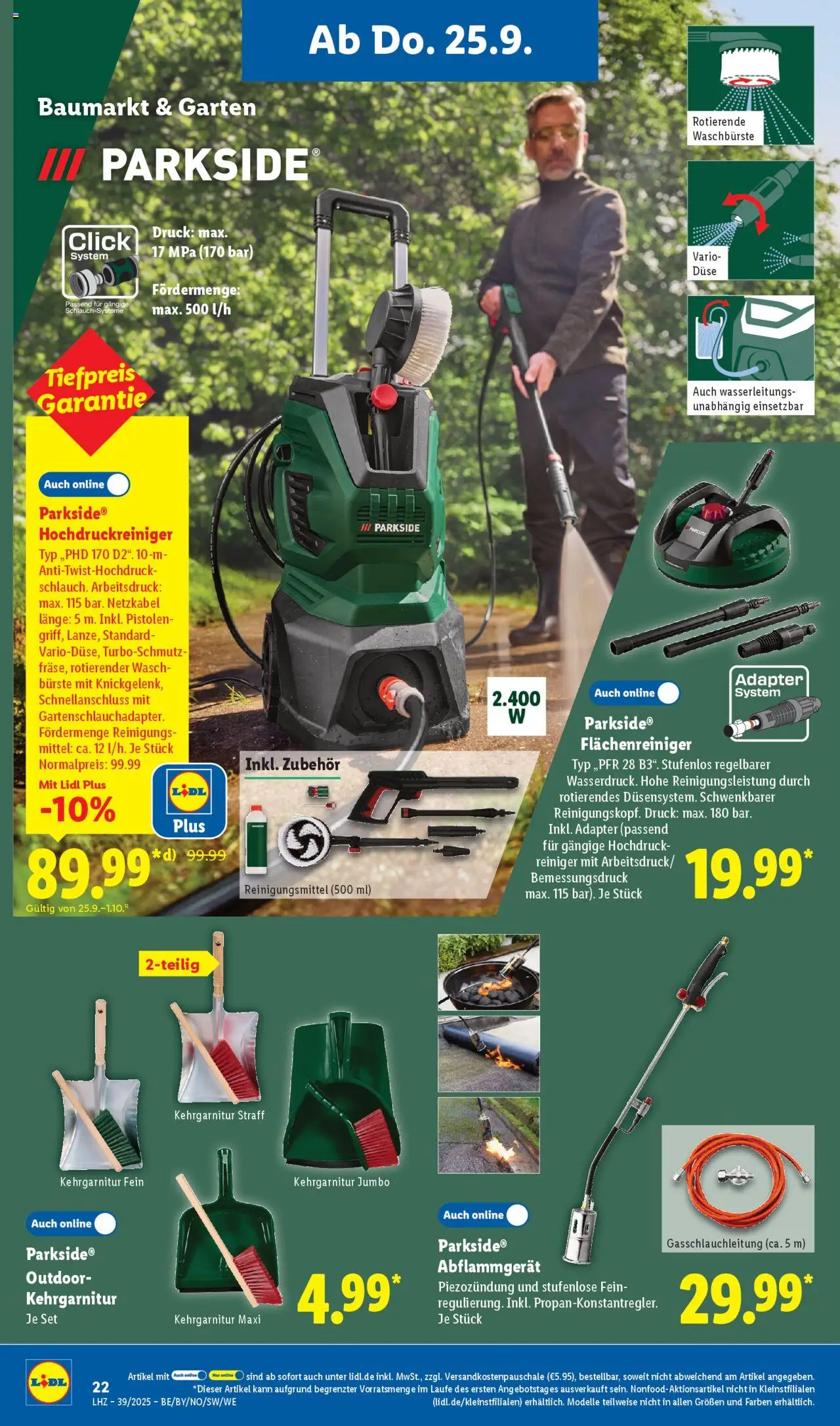 Lidl Prospekt Zossen – gültig ab 22.09.2025 | Seite: 20 | Produkte: Adapter, Bürste, Hochdruckreiniger