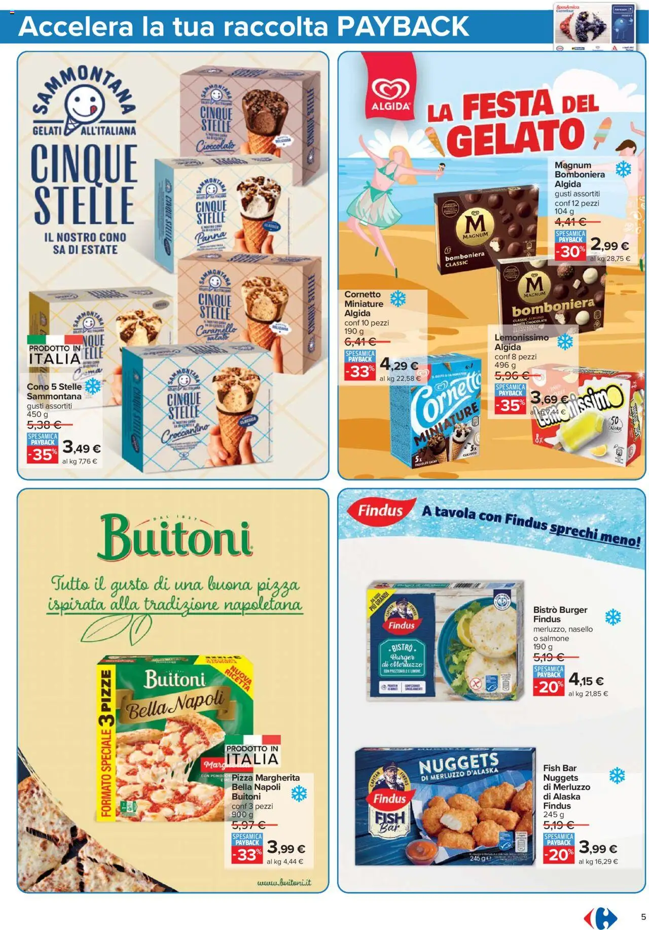 Volantino Carrefour del 07.08.2025 | Pagina: 5 | Prodotti: Cioccolato, Pizza, Salmone, Prezzemolo