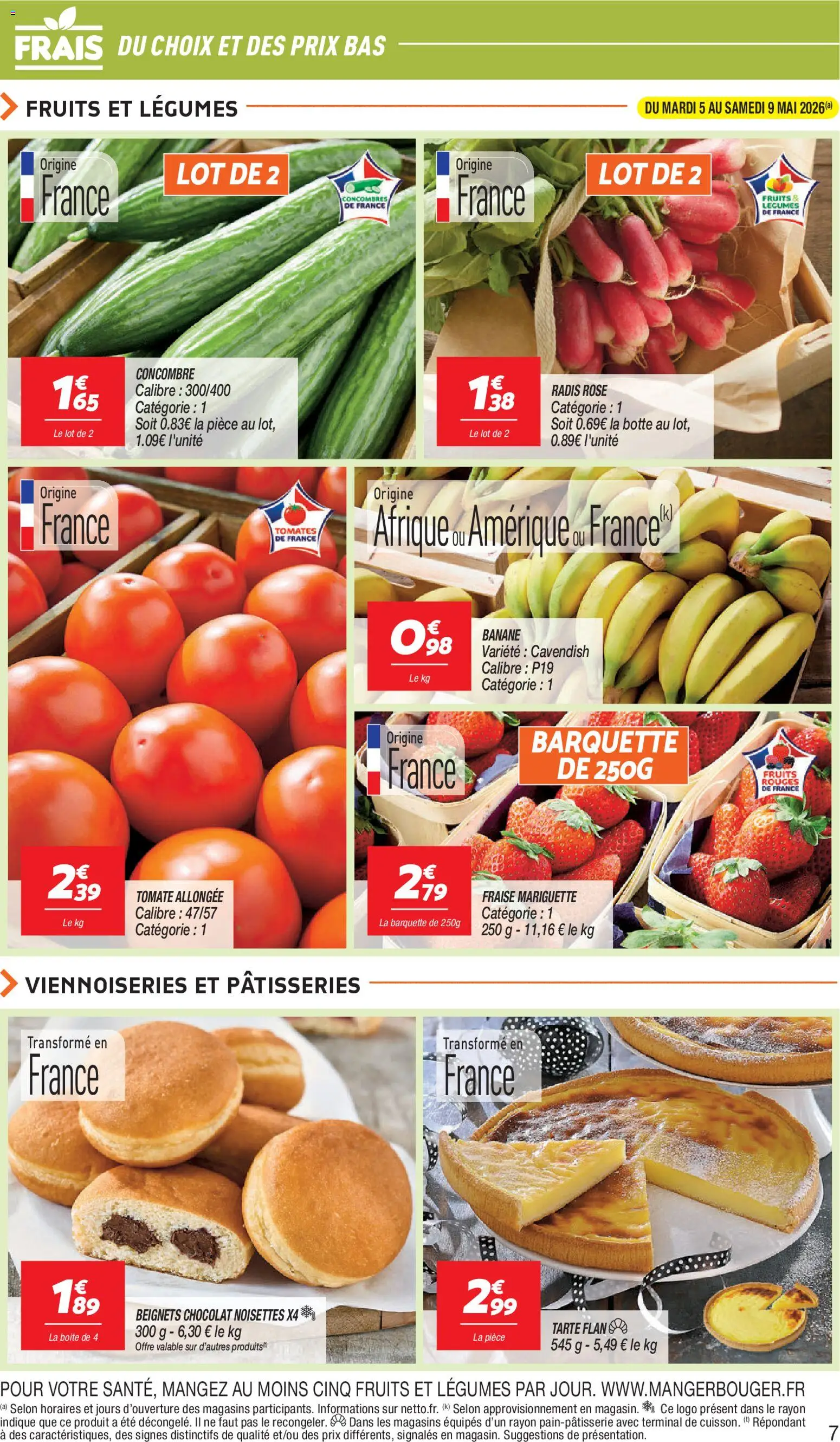 {H1} | Page: 7 | Produits: Concombre, Radis, Noisettes, Viennoiseries