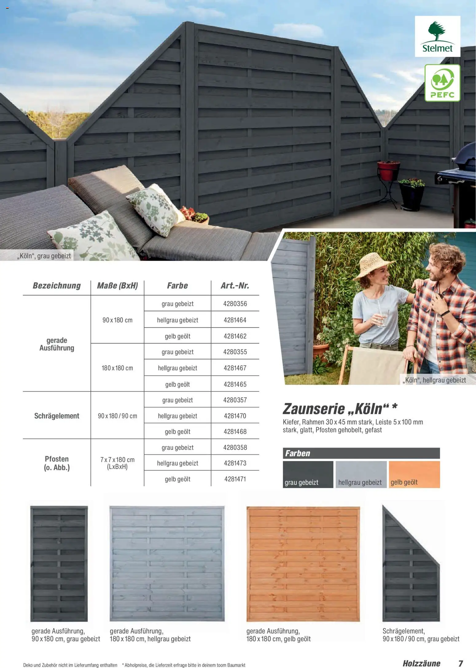 Toom Baumarkt Zäune & Sichtschutz 2026 – gültig ab 20.02.2026 | Seite: 7