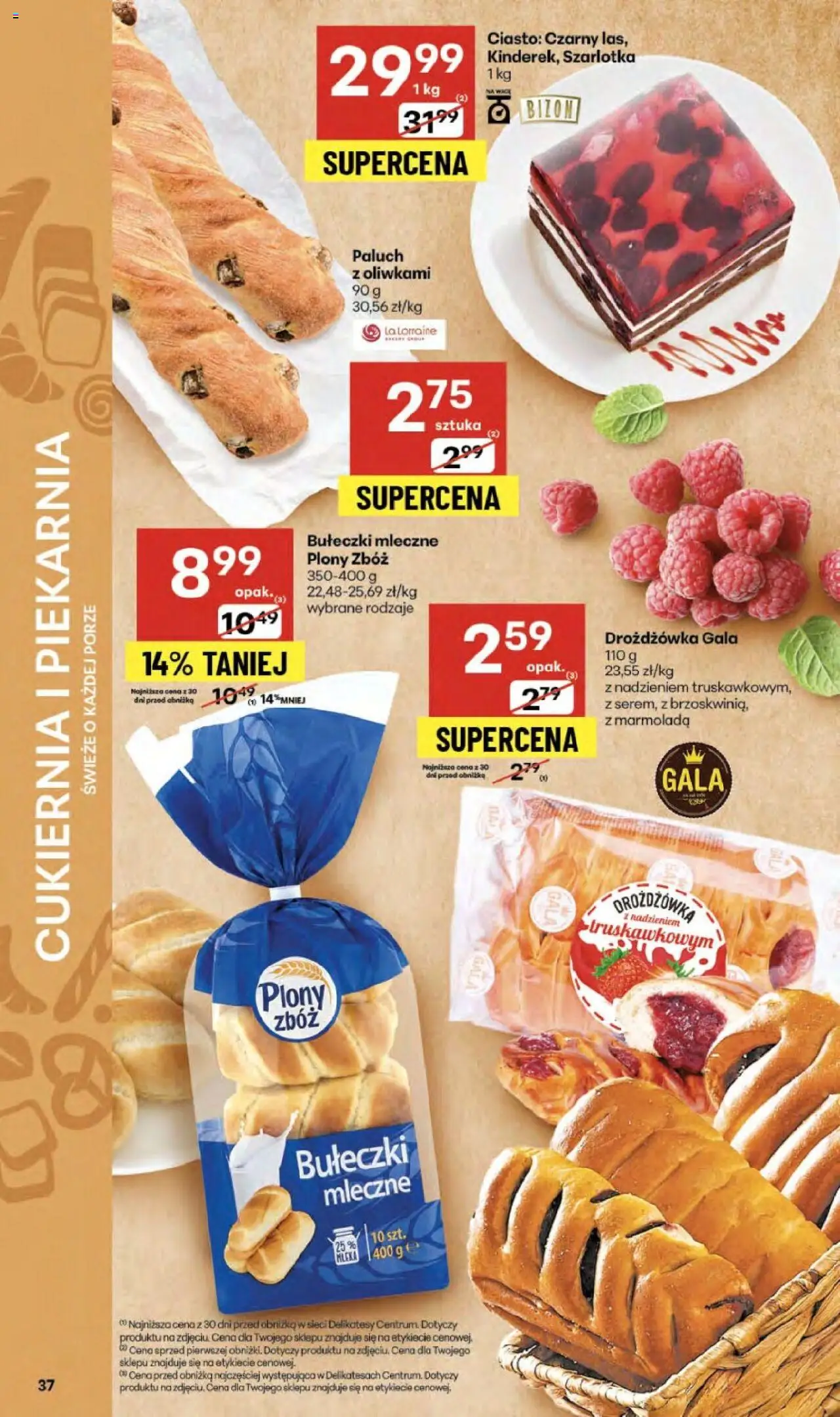 Delikatesy Centrum Gazetka od 18.09.2025 | Strona: 37 | Produkty: Ciasto, Piekarnia, Delikatesy