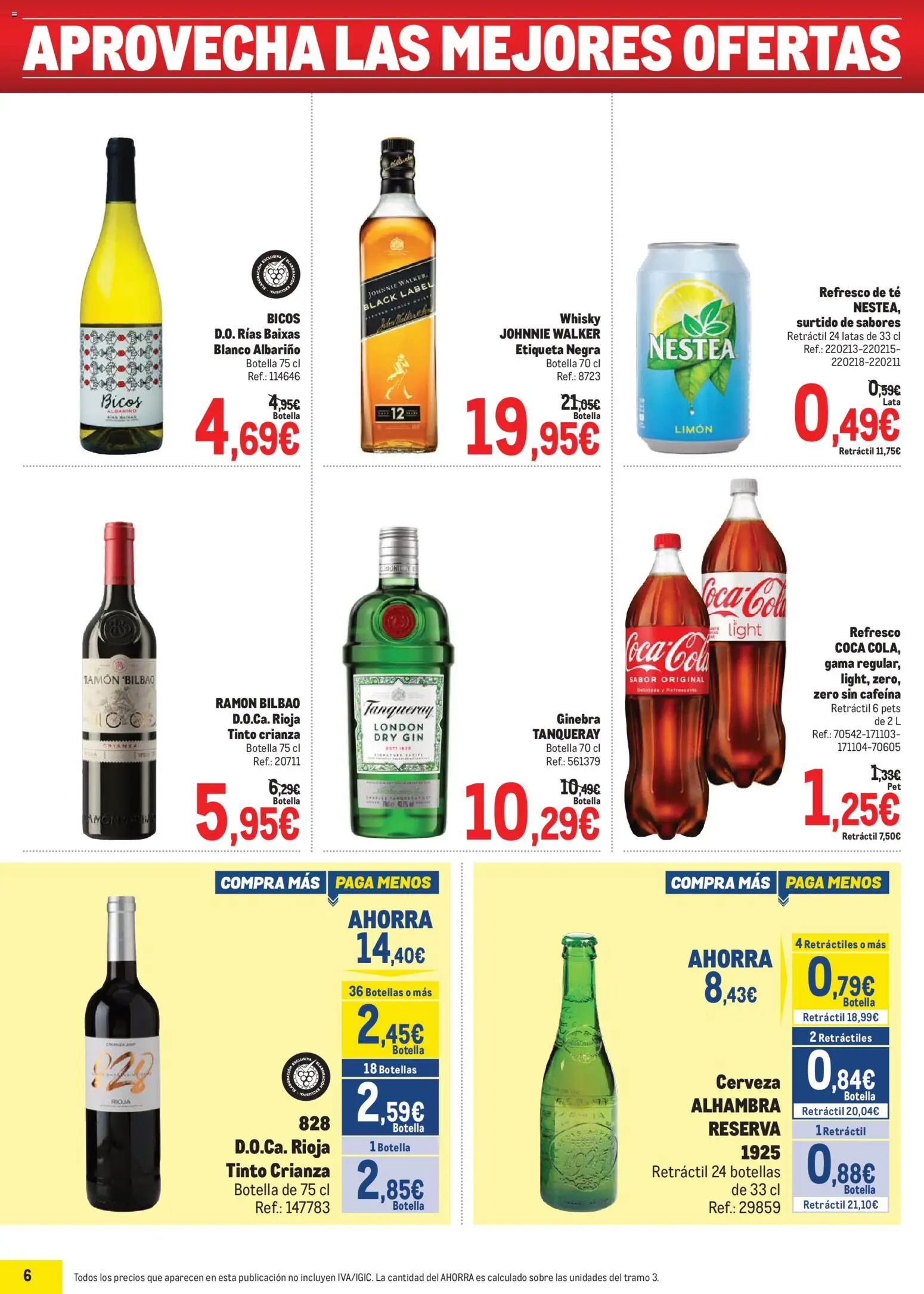 Makro Precios Norte │ válido desde el 06.04.2026 | Página: 6 | Productos: Cerveza, Ginebra, Té, Whisky