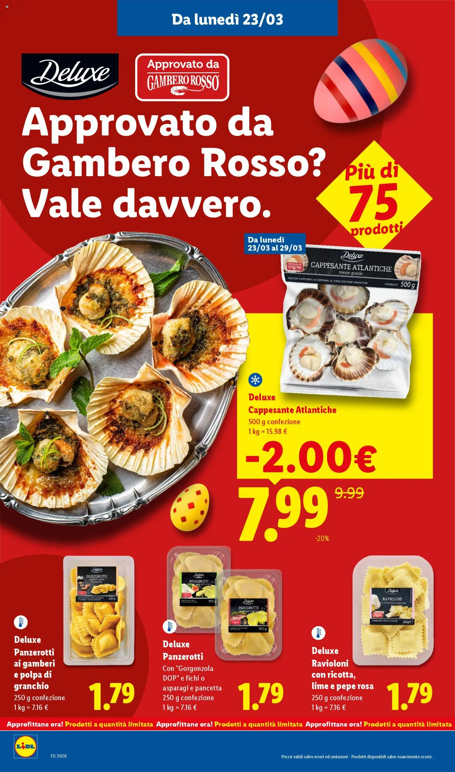 Volantino Lidl del 23.03.2026 | Pagina: 16 | Prodotti: Gamberi, Pepe, Lime, Forno