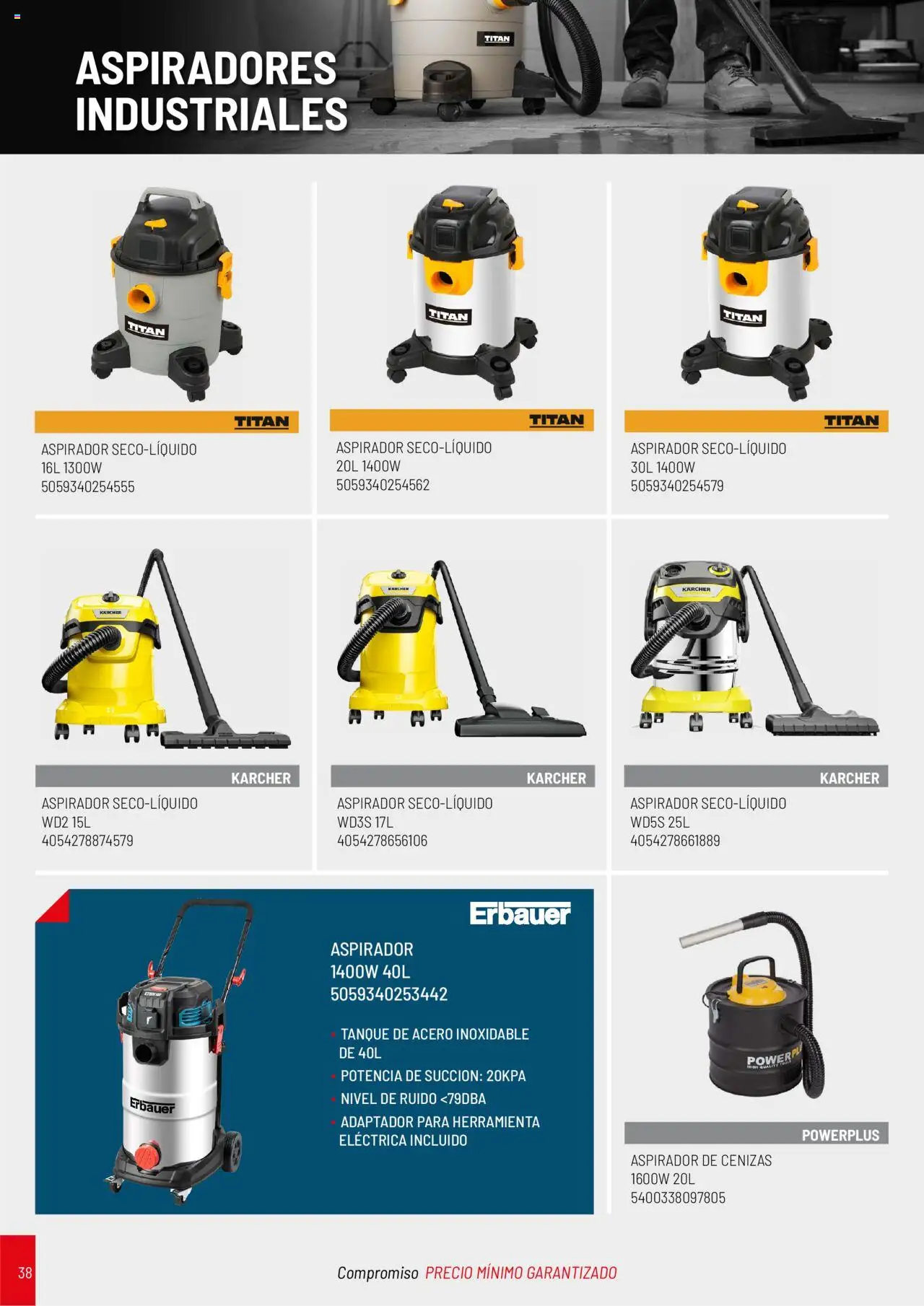 Brico Depôt folleto │ válido desde el 01.04.2025 | Página: 38 | Productos: Adaptador, Aspirador