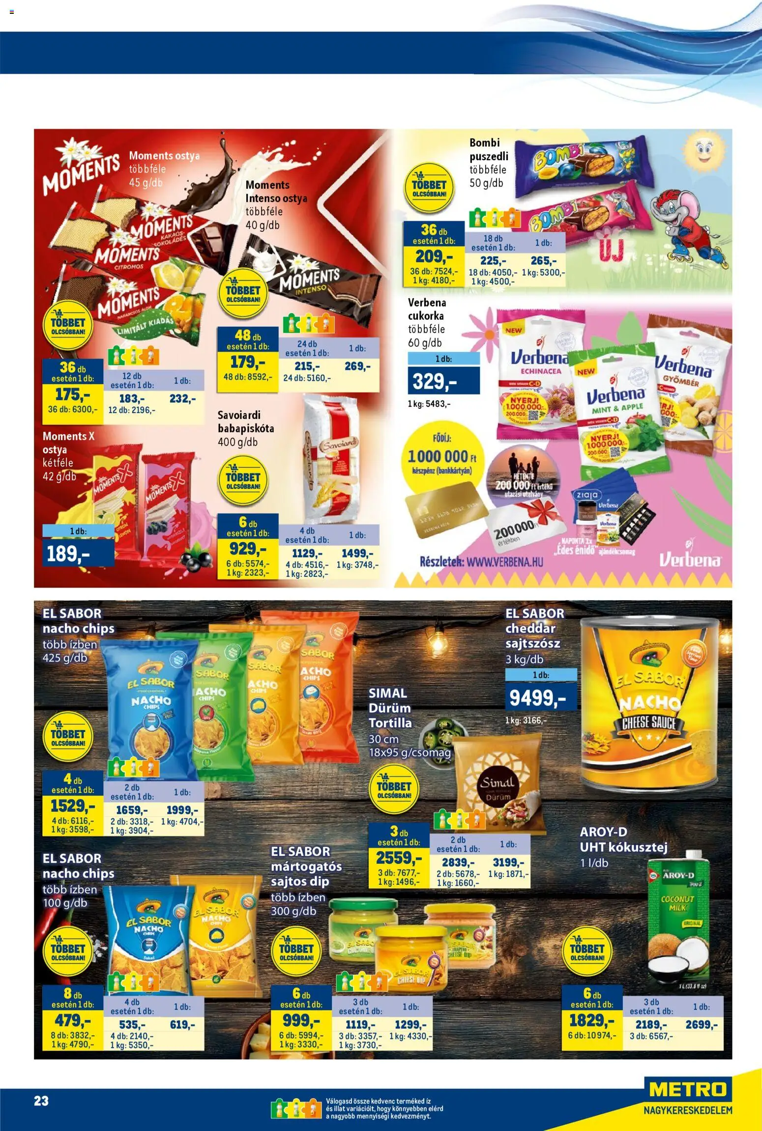 Metro akciós ujság - amely érvényes a következő dátumtól: 15.11.2025 | Oldal: 23 | Termékek: Kókusztej, Puszedli, Cukorka, Cheddar