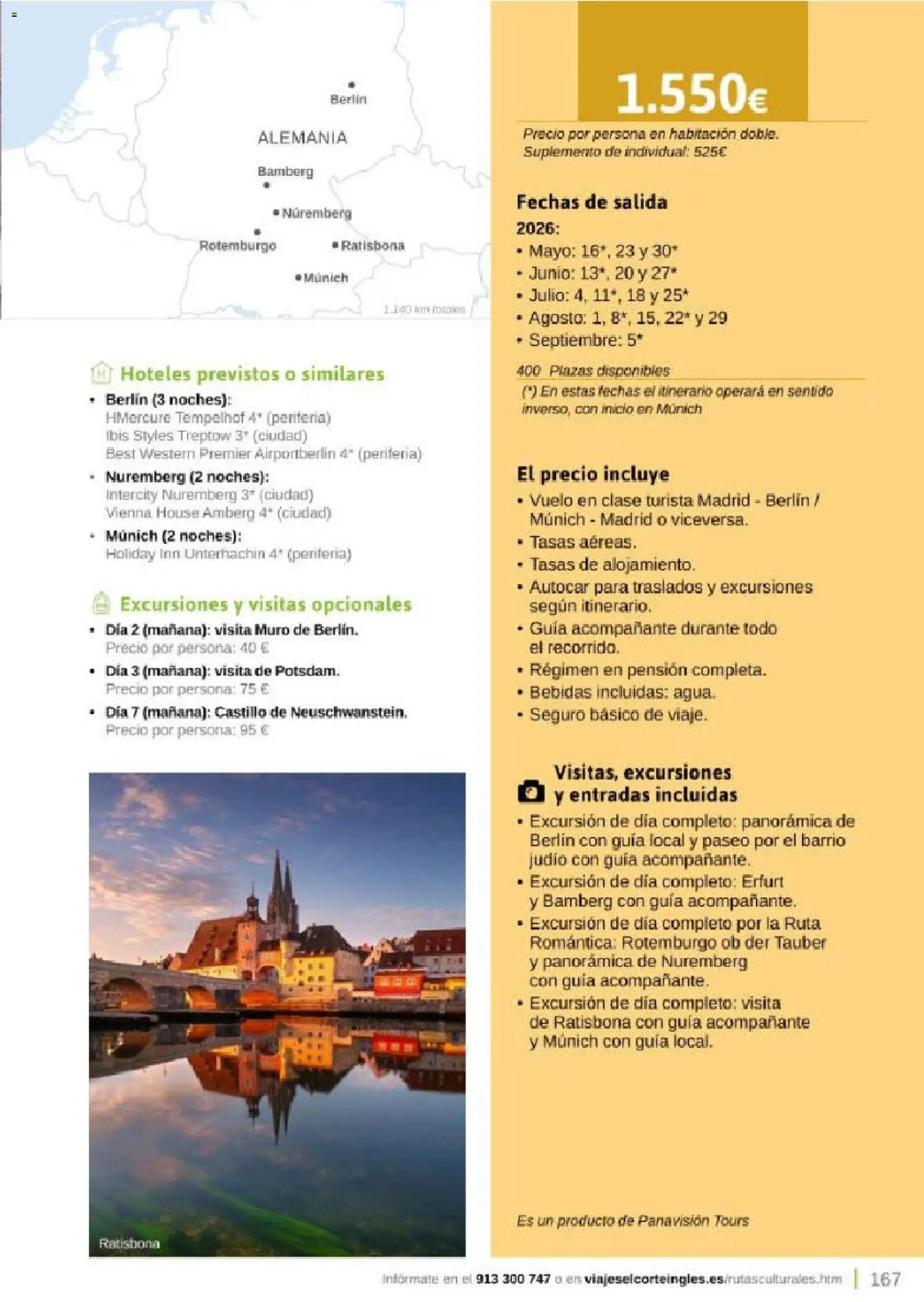 Viajes El Corte Inglés Rutas Culturales de la Comunidad de Madrid │ válido desde el 01.04.2026 | Página: 167