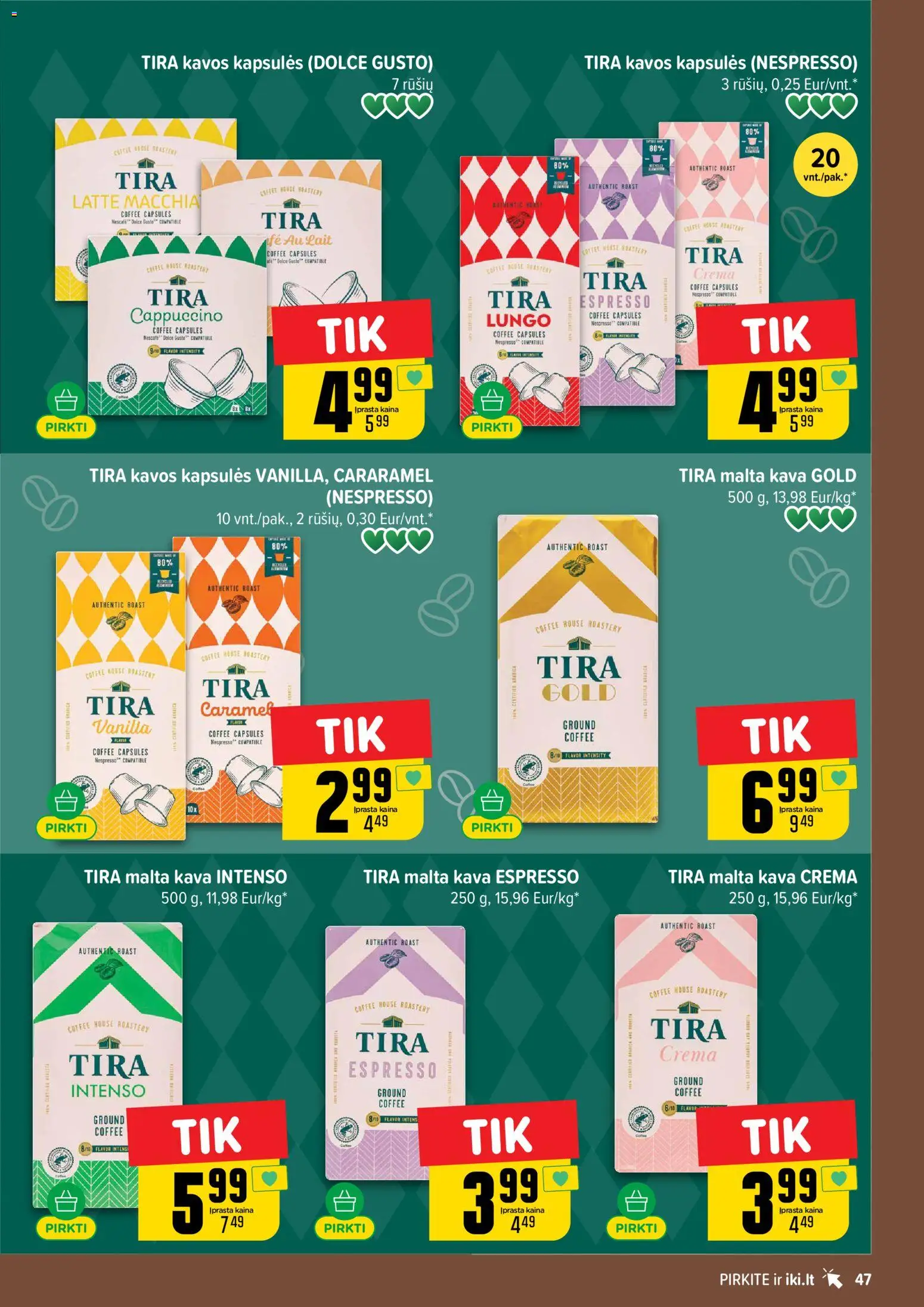 IKI akcijos nuo 20.04.2026 | Puslapis: 47 | Prekių: Kava
