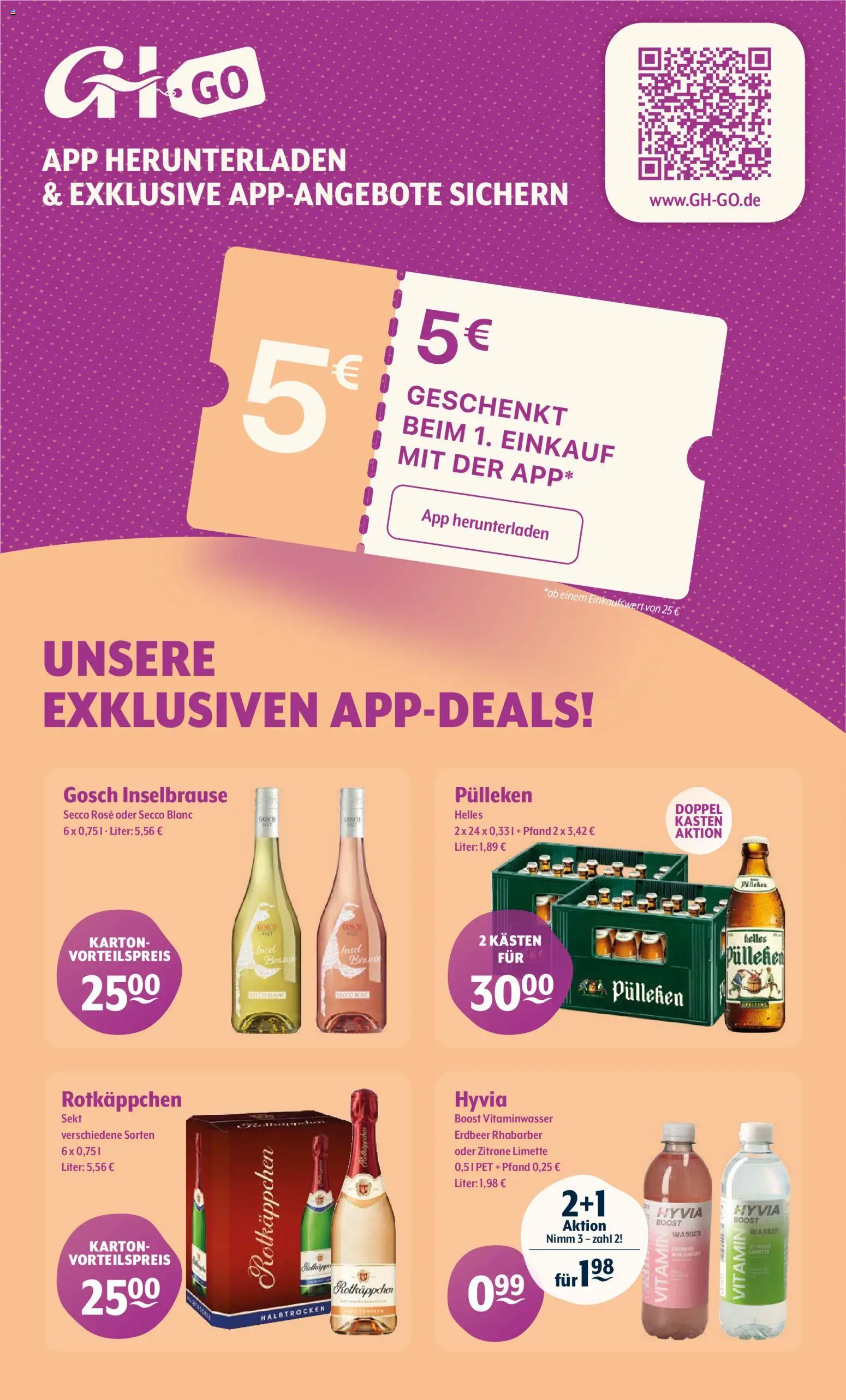 Trink und Spare Prospekt 	 – gültig ab 23.02.2026 | Seite: 9 | Produkte: Wasser, Zitrone, Limette, Rotkäppchen