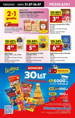 Biedronka gazetka od 21.07.2025 | Strona: 38 | Produkty: Pieczywo, Karta, Pieczywo chrupkie, Orzechy