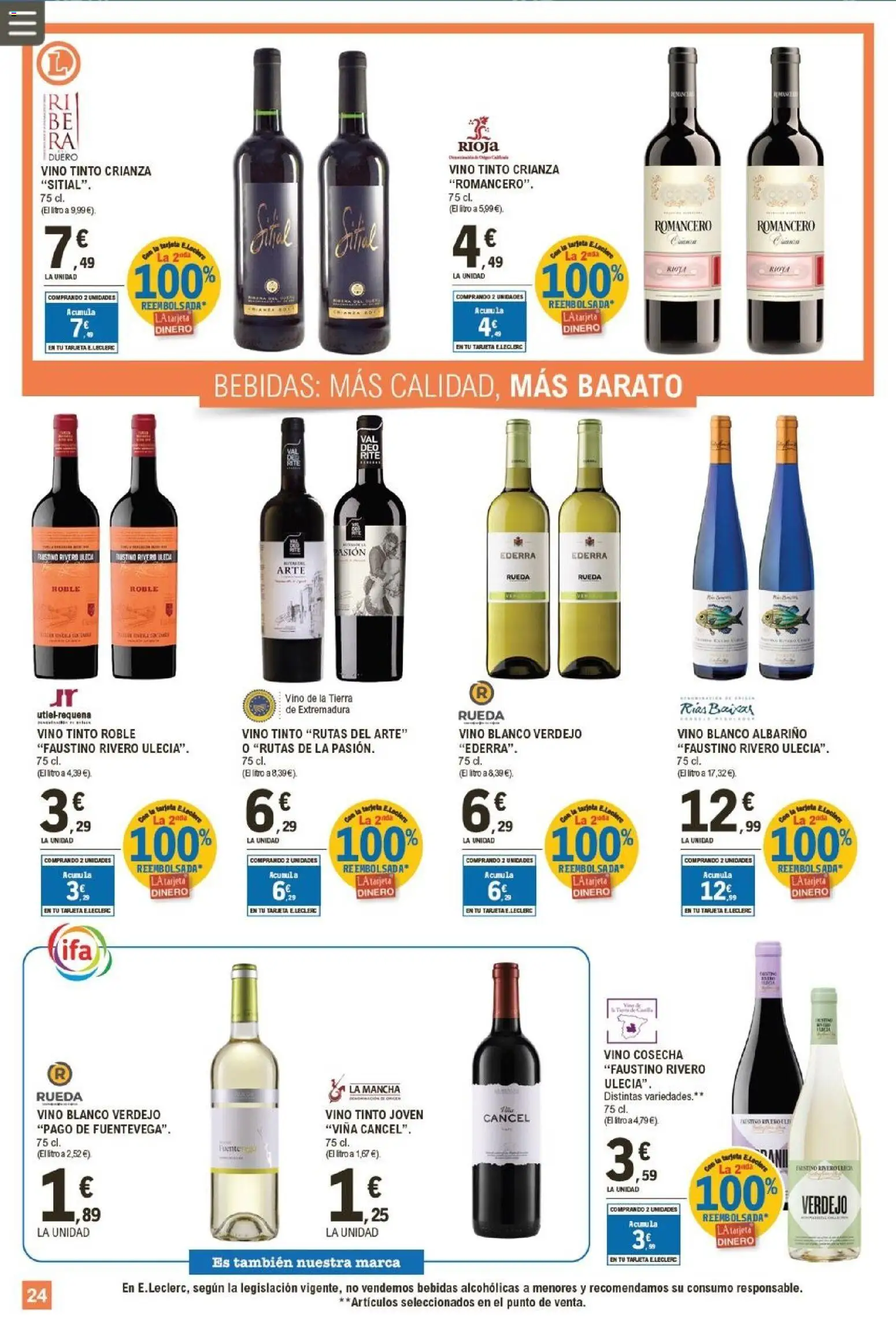 E.Leclerc folleto │ válido desde el 21.01.2026 | Página: 24 | Productos: Vino
