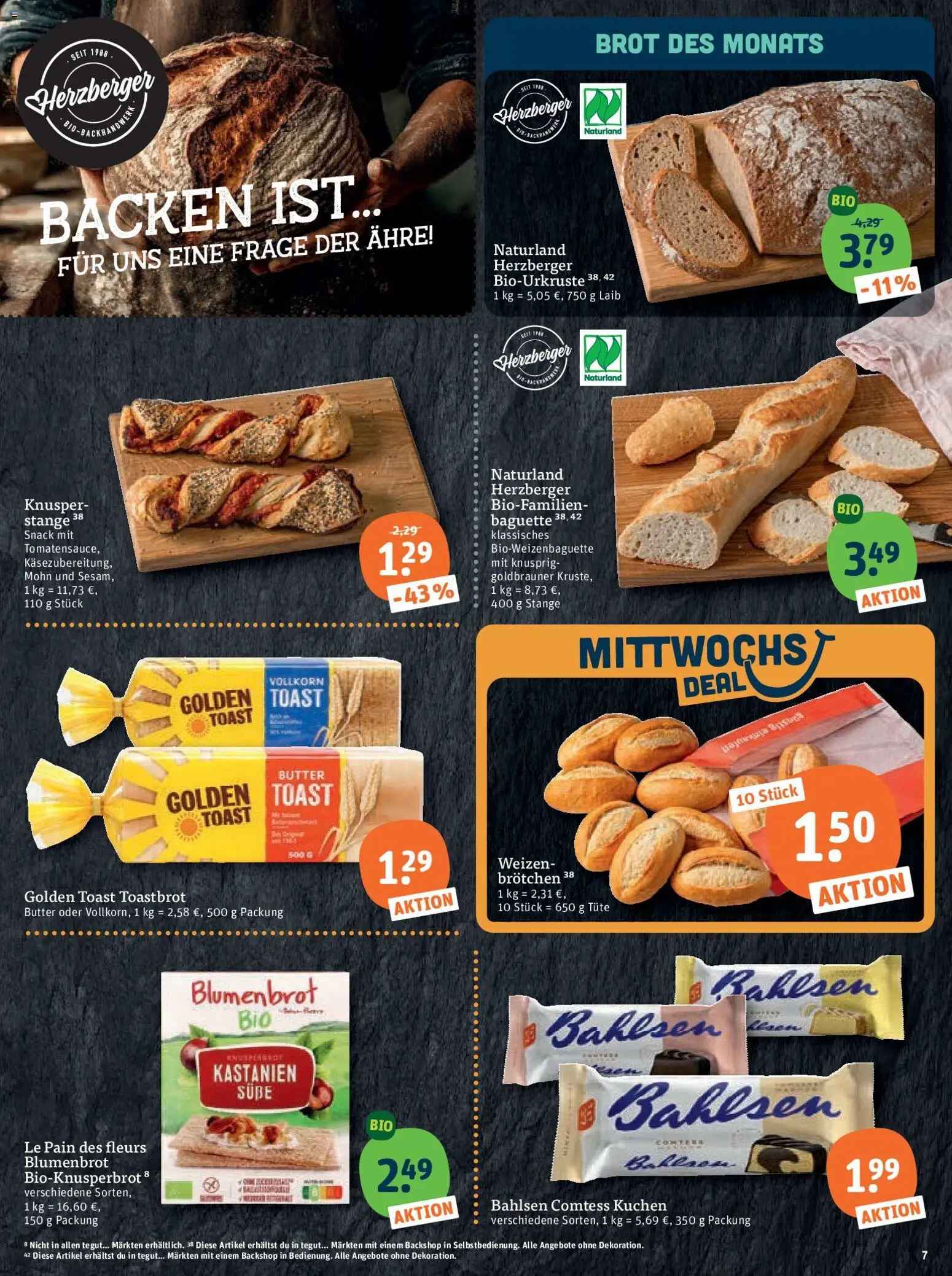 Tegut Prospekt 	 – gültig ab 02.03.2026 | Seite: 9 | Produkte: Toast, Baguette, Brot, Kuchen