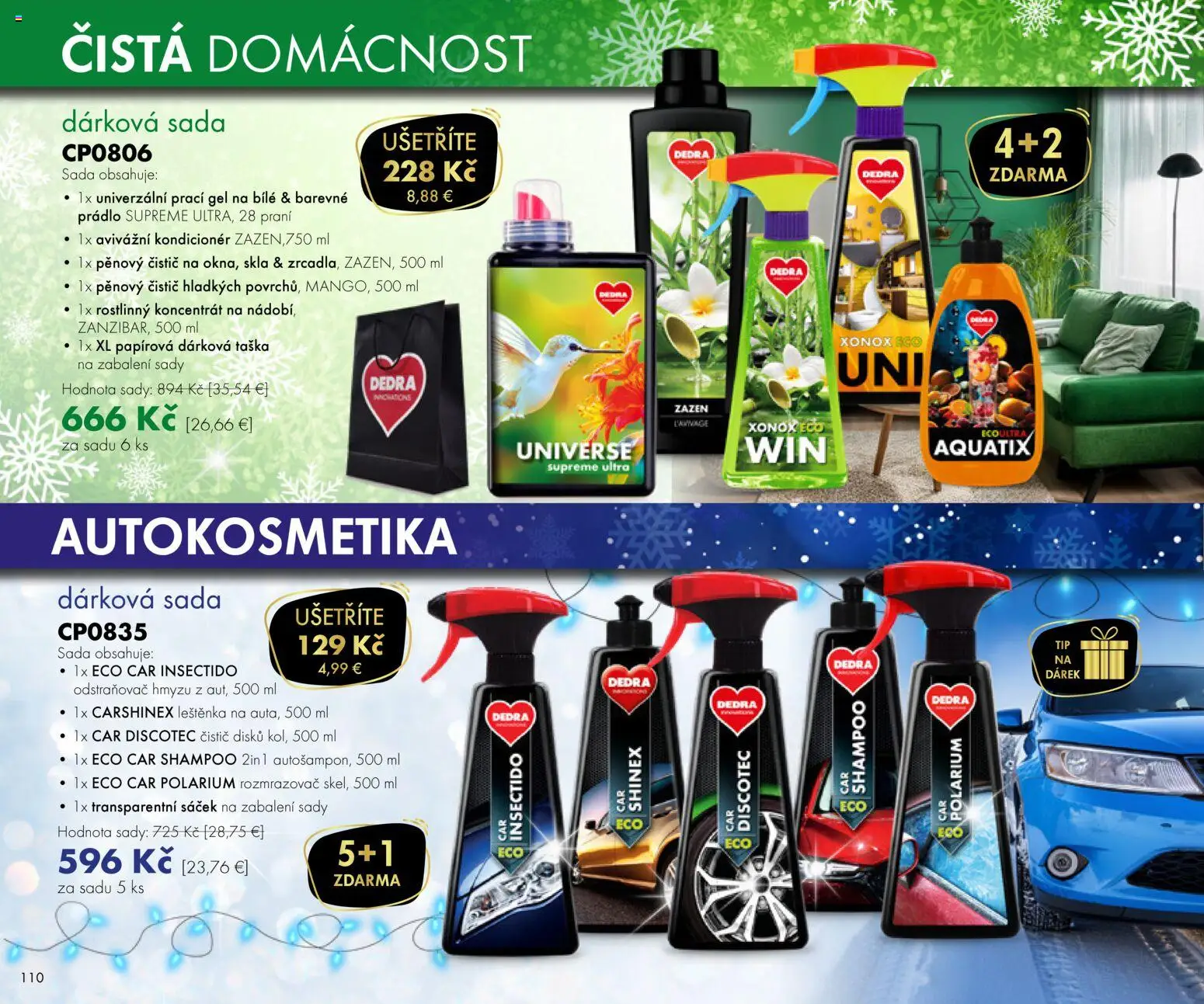 Nové Dedra akcie – leták je platný od 01.11.2025 | Strana: 10 | Produkty: Kondicionér, Taška