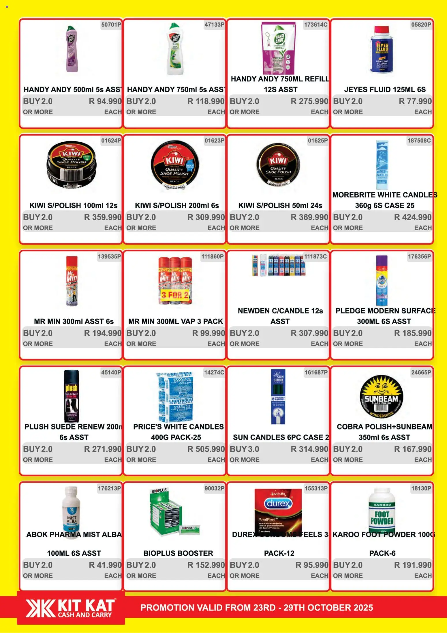 New KIT KAT Cash & Carry catalogue – valid from 23.10.2025 | Page: 15 | Products: Foot powder, Case, Powder, Kiwi