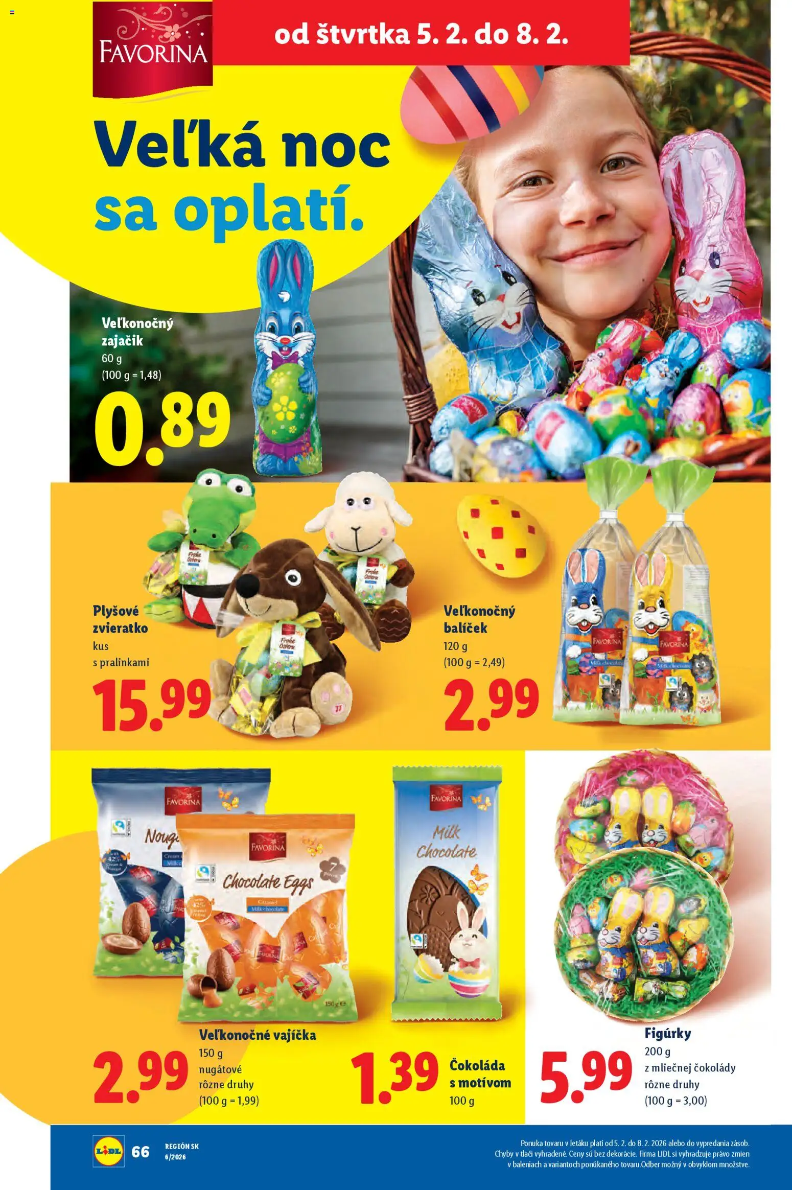Nové Lidl akcie – leták je platný od 05.02.2026 | Strana: 32 | Produkty: Čokoláda