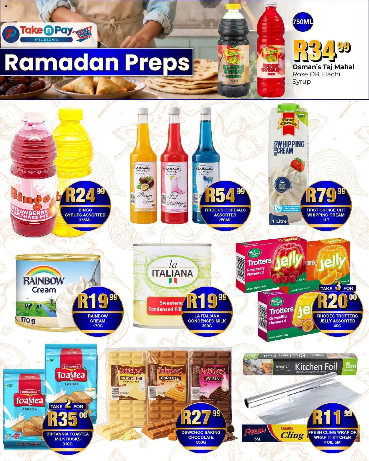 New Take n Pay catalogue – valid from 02.02.2026 | Page: 14 | Products: Milk, Condensed milk, Chocolate, Syrup