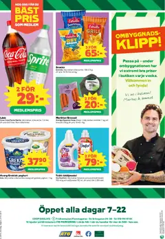 Coop Daglivs erbjudanden - Förhandsvisning av reklamblad från butik Coop Daglivs aktuell från 02.03.2026 | Sida: 8 | Produkter: Grill, Cheddar, Spel, Kvarg