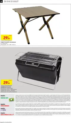  | Page: 42 | Produits: Barbecue, Table, Table pliante, Valise