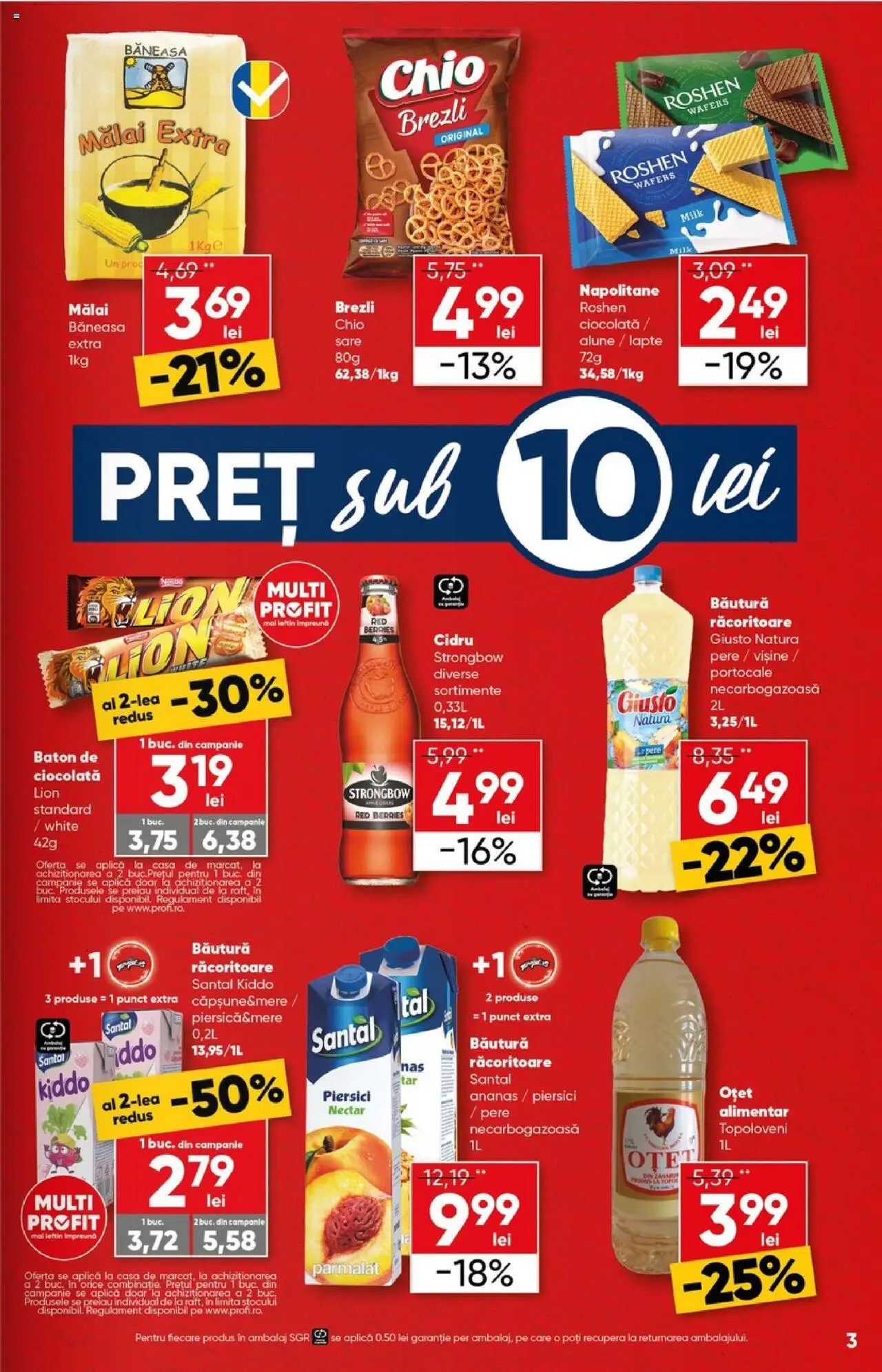 Noul catalog Profi – valabil de la 17.09.2025 | Pagină: 3 | Produse: Alune, Lapte, Ciocolată, Ananas