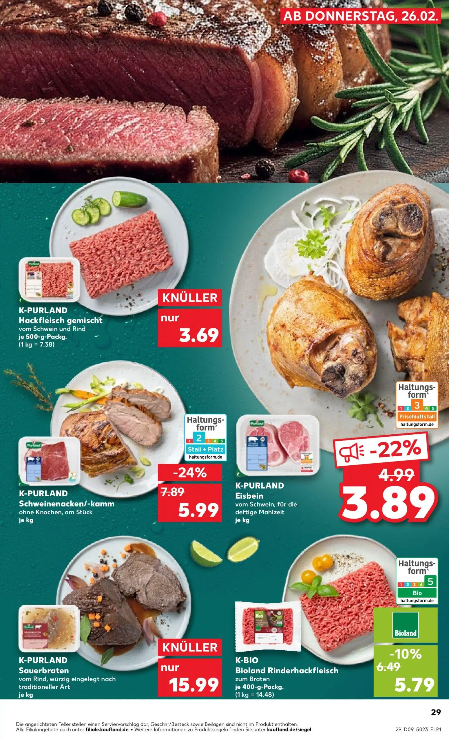 Kaufland prospekt Völklingen	 – gültig ab 26.02.2026 | Seite: 29 | Produkte: Hackfleisch