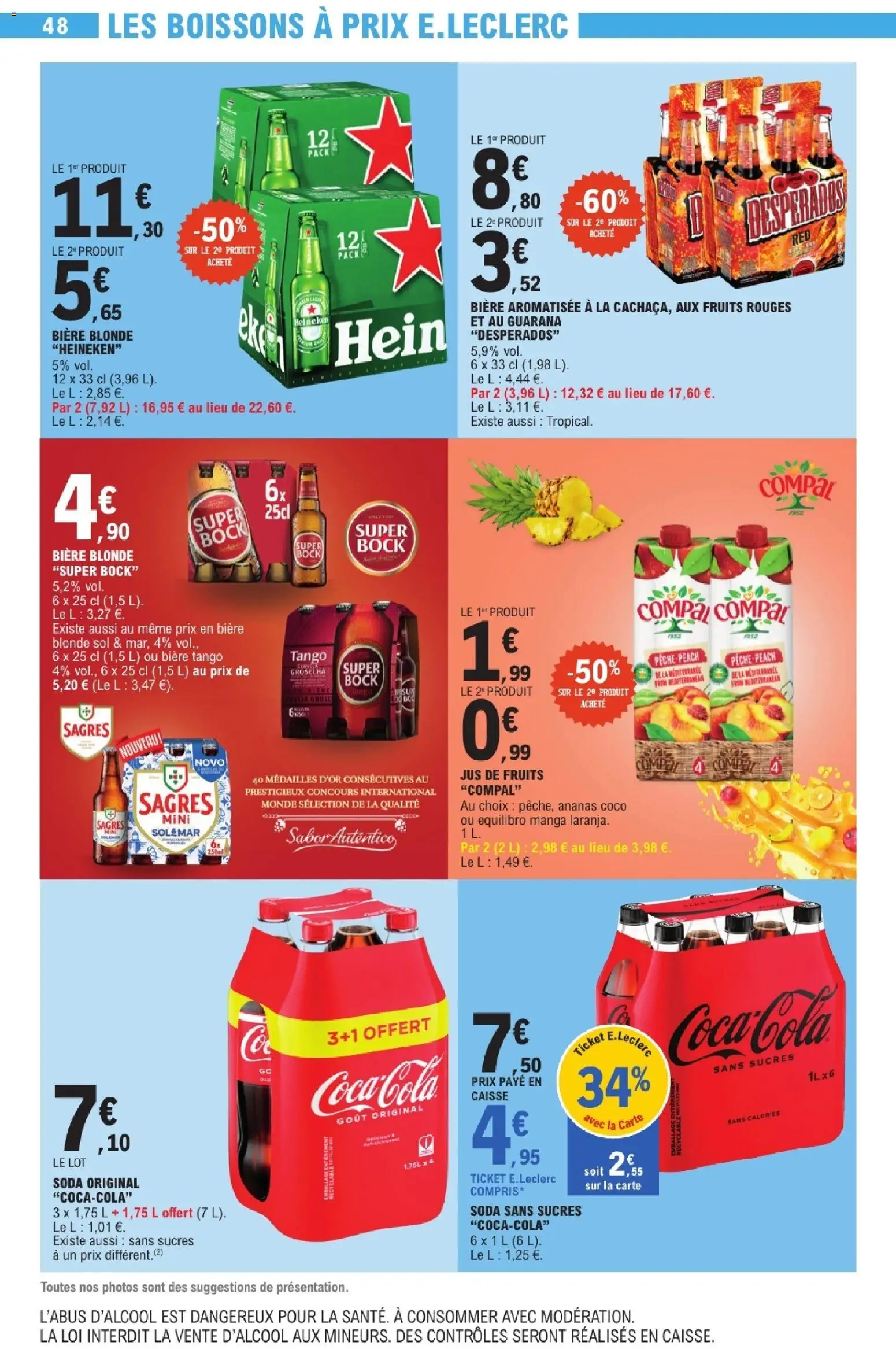 {H1} | Page: 48 | Produits: Manga, Desperados, Heineken Bière blonde, Ananas