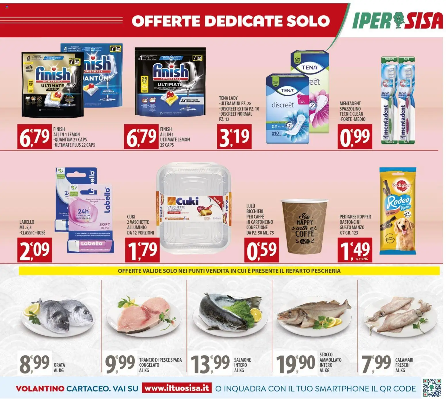 Volantino SISA del 05.12.2025 | Pagina: 15 | Prodotti: Salmone, Manzo, Smartphone, Alluminio