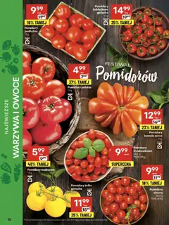 Delikatesy Centrum Gazetka od 31.07.2025 | Strona: 15 | Produkty: Pomidory malinowe, Pomidory, Warzywa, Owoce