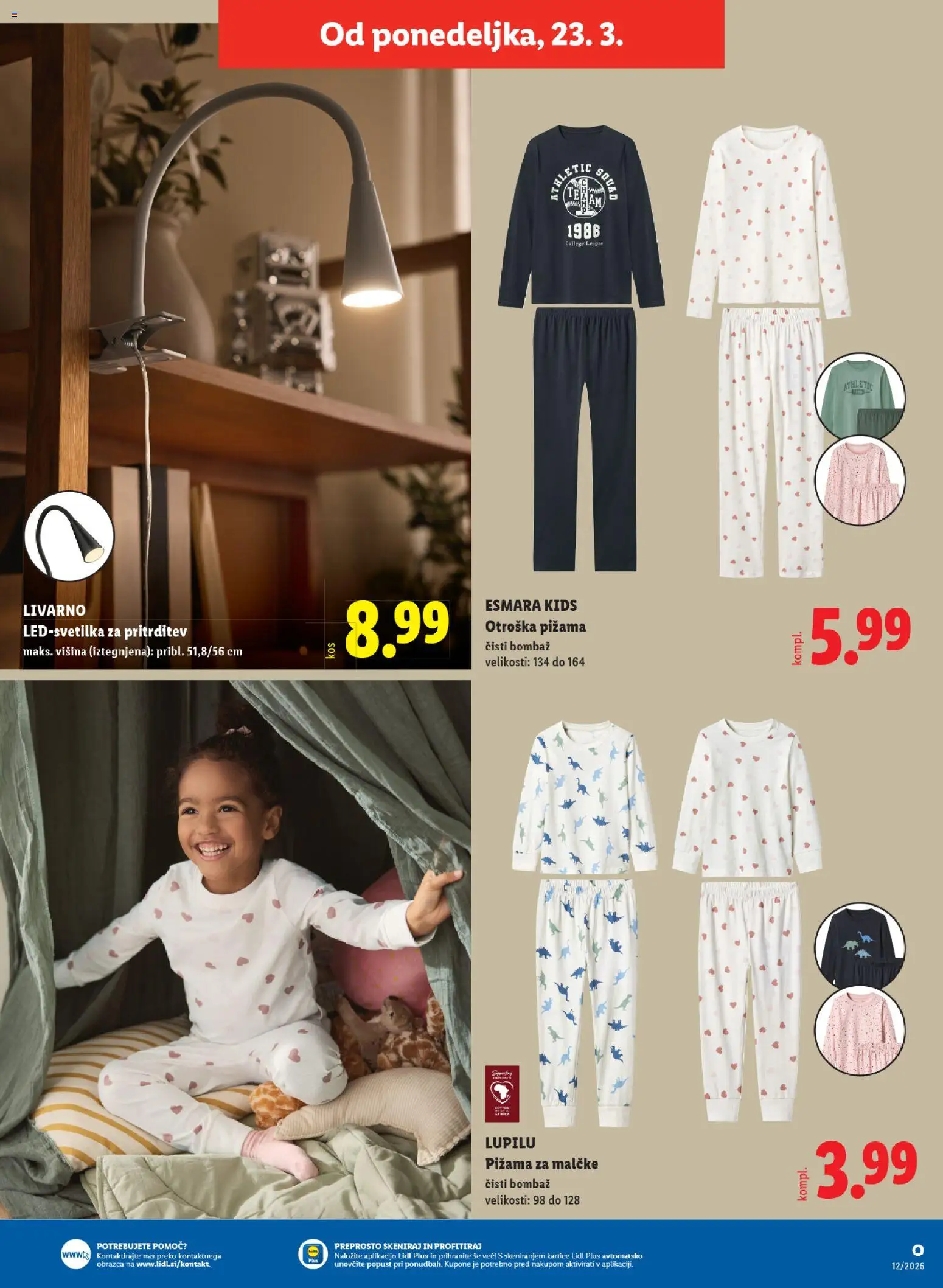 Novi Lidl katalog ponudbe – veljaven od 19.03.2026 | Stran: 61 | Izdelki: Pižama