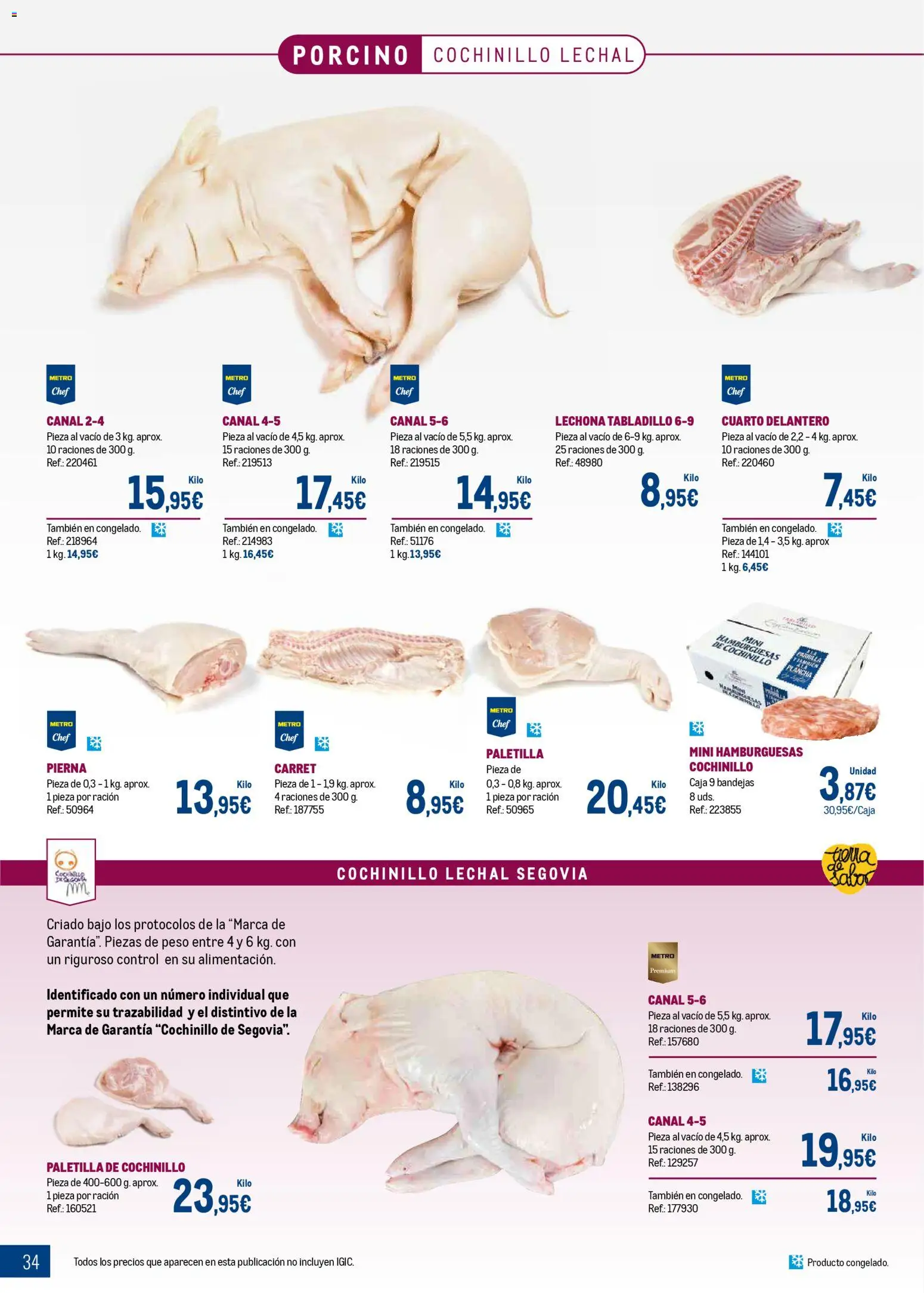 Makro - Expertos en carnes Canarias │ válido desde el 09.03.2026 | Página: 34 | Productos: Peso, Parrilla, Plancha, Caja