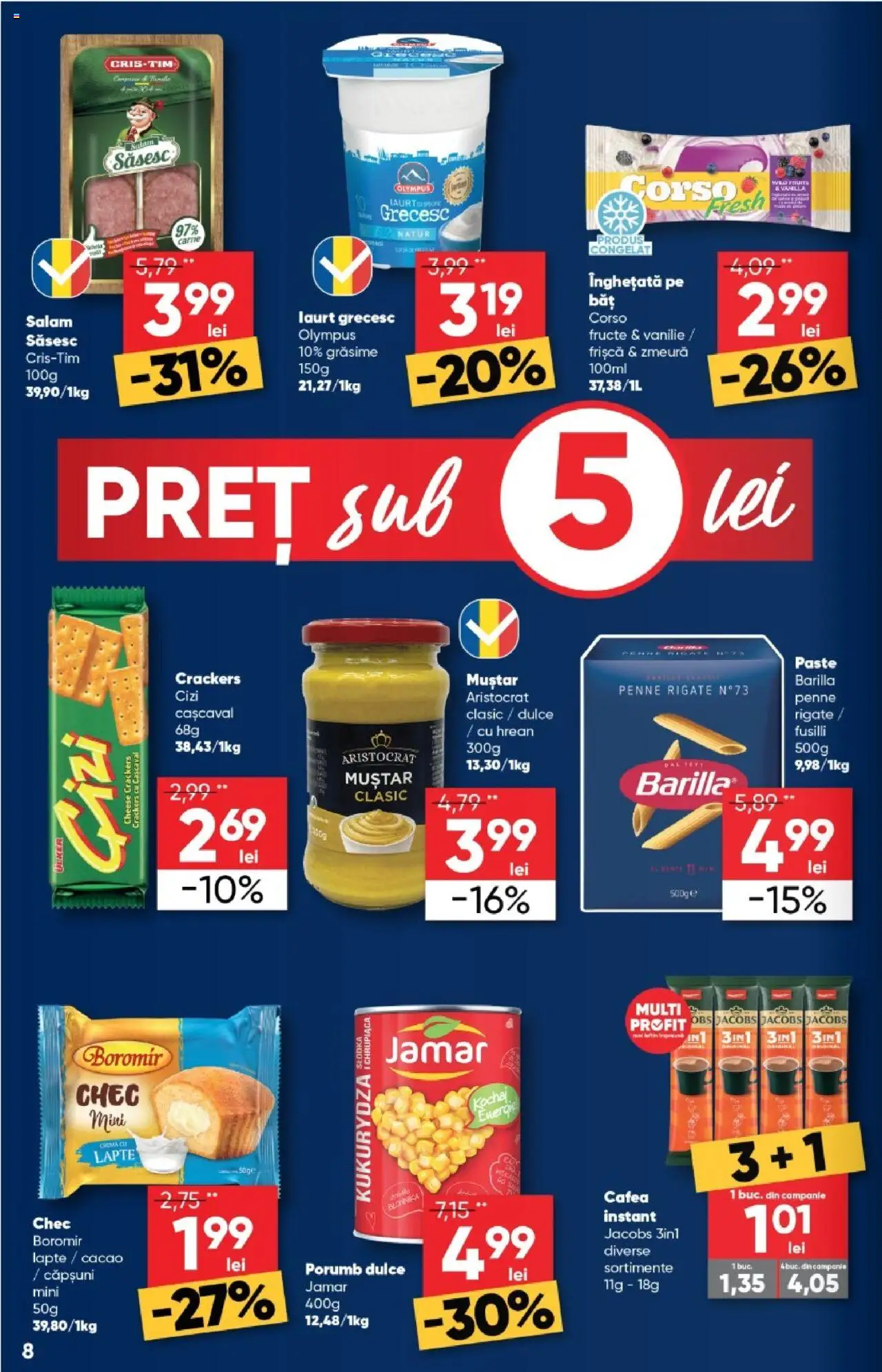 Catalog Profi Loco – valabil de la 20.08.2025 | Pagină: 8 | Produse: Zmeură, Cașcaval, Salam, Cacao