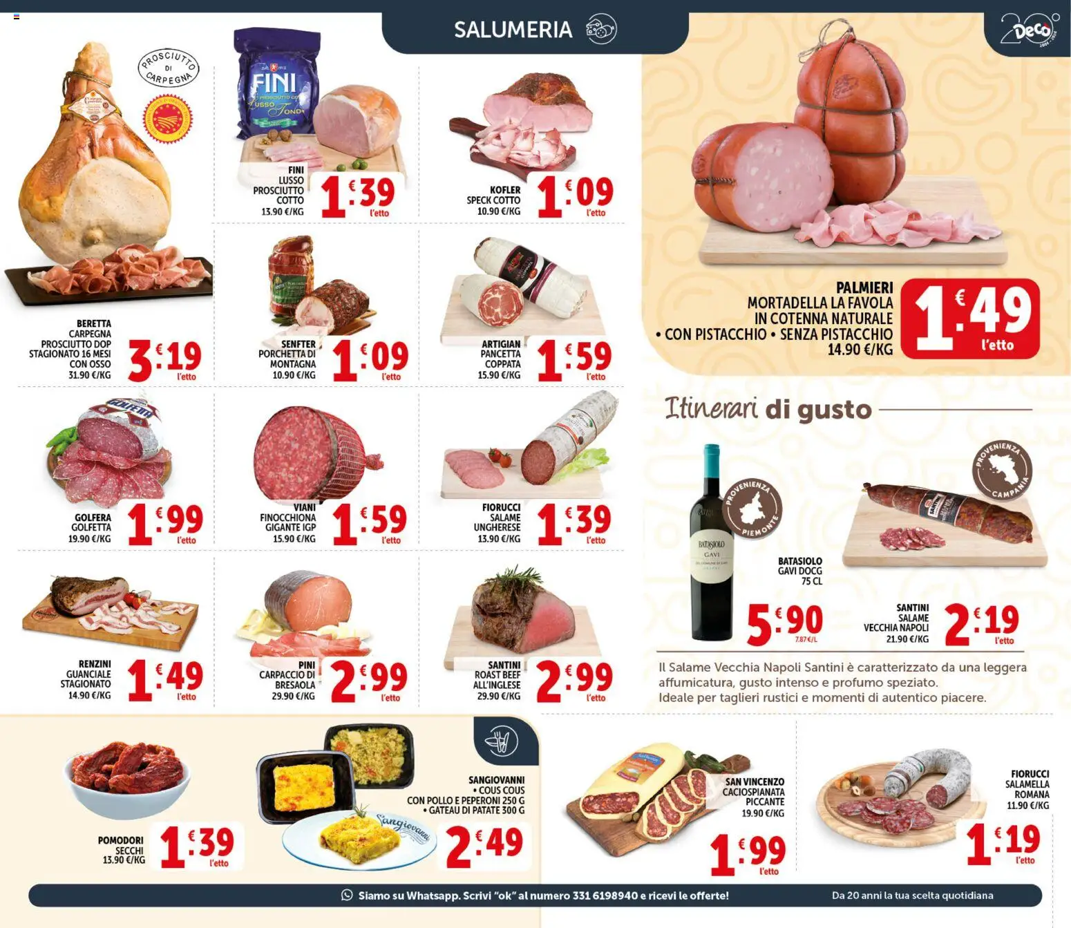 Volantino Decò del 21.04.2026 | Pagina: 3 | Prodotti: Speck, Pollo, Peperoni, Rustici