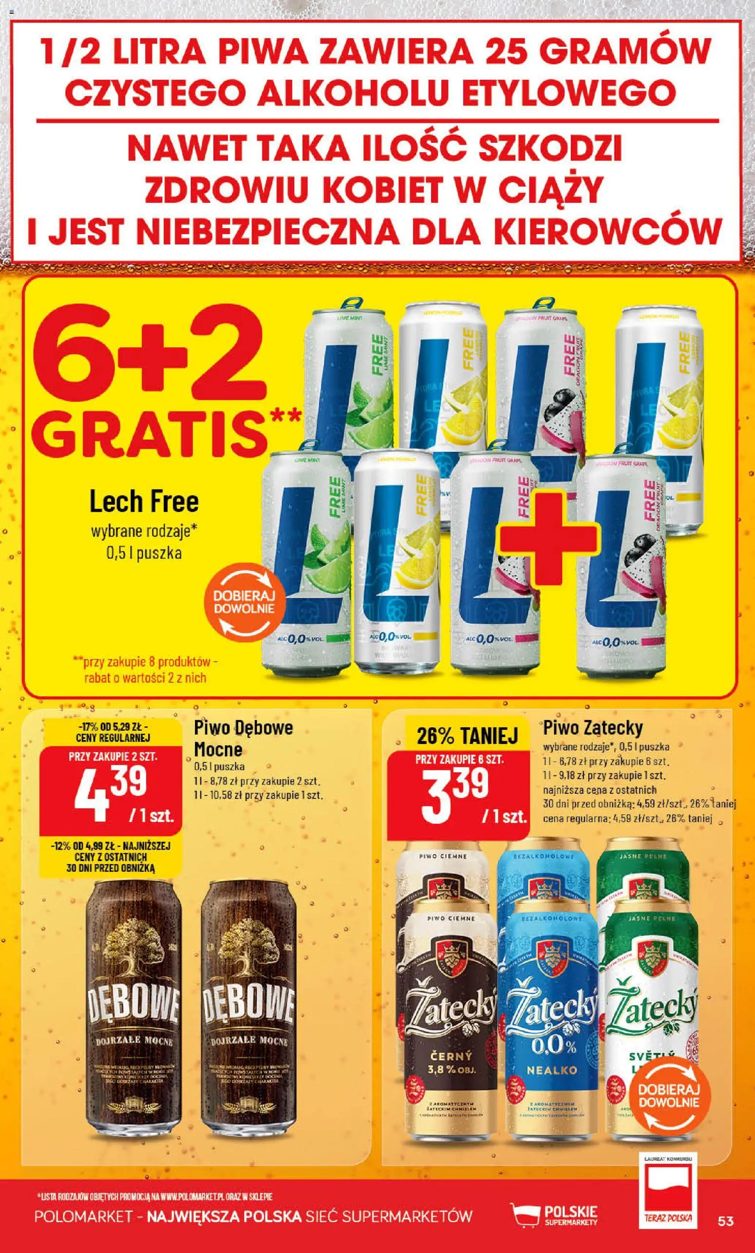 POLOmarket gazetka od 29.04.2026 | Strona: 53 | Produkty: Piwo