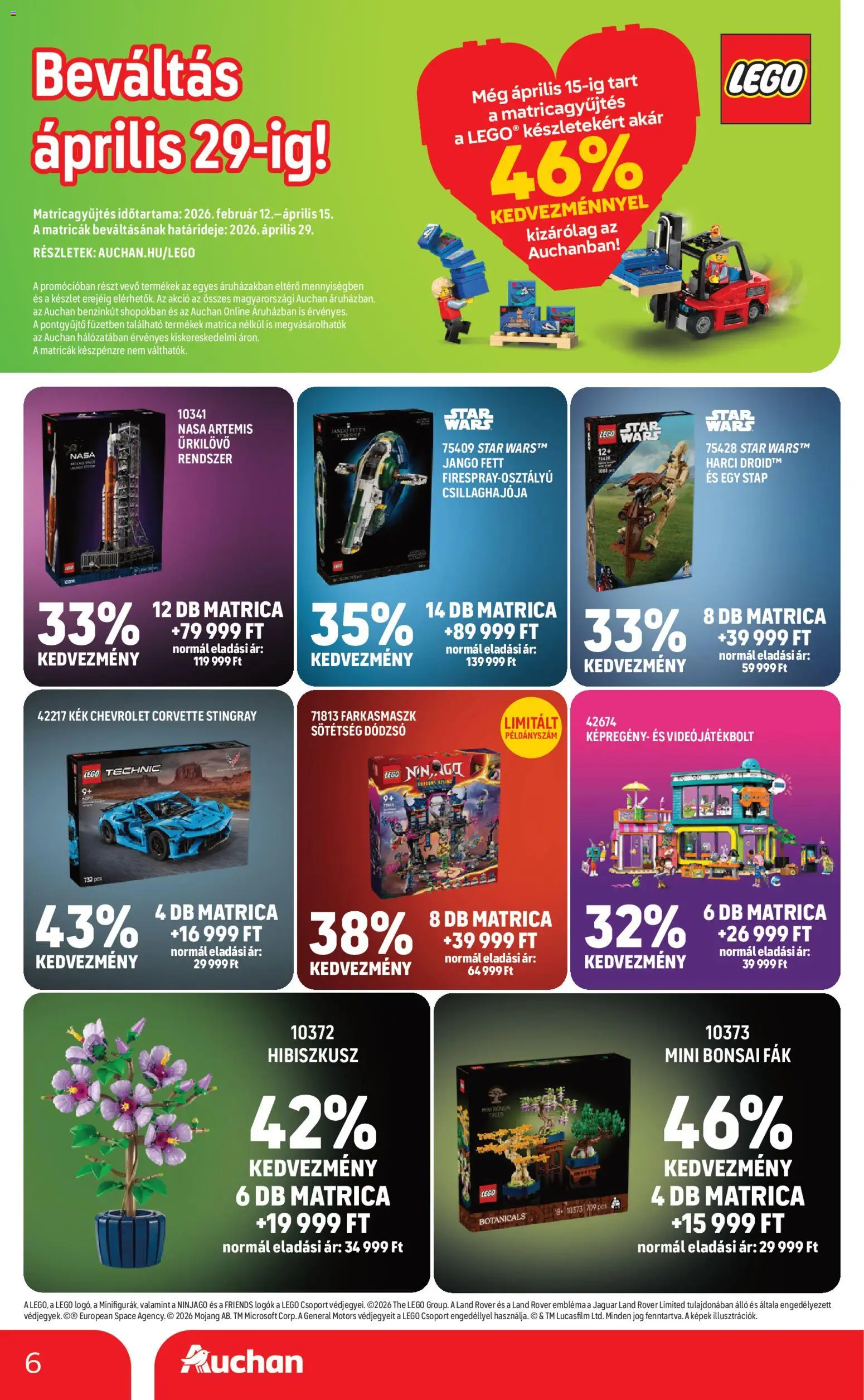 Auchan akciós ujság - amely érvényes a következő dátumtól: 09.04.2026 | Oldal: 6 | Termékek: Videó