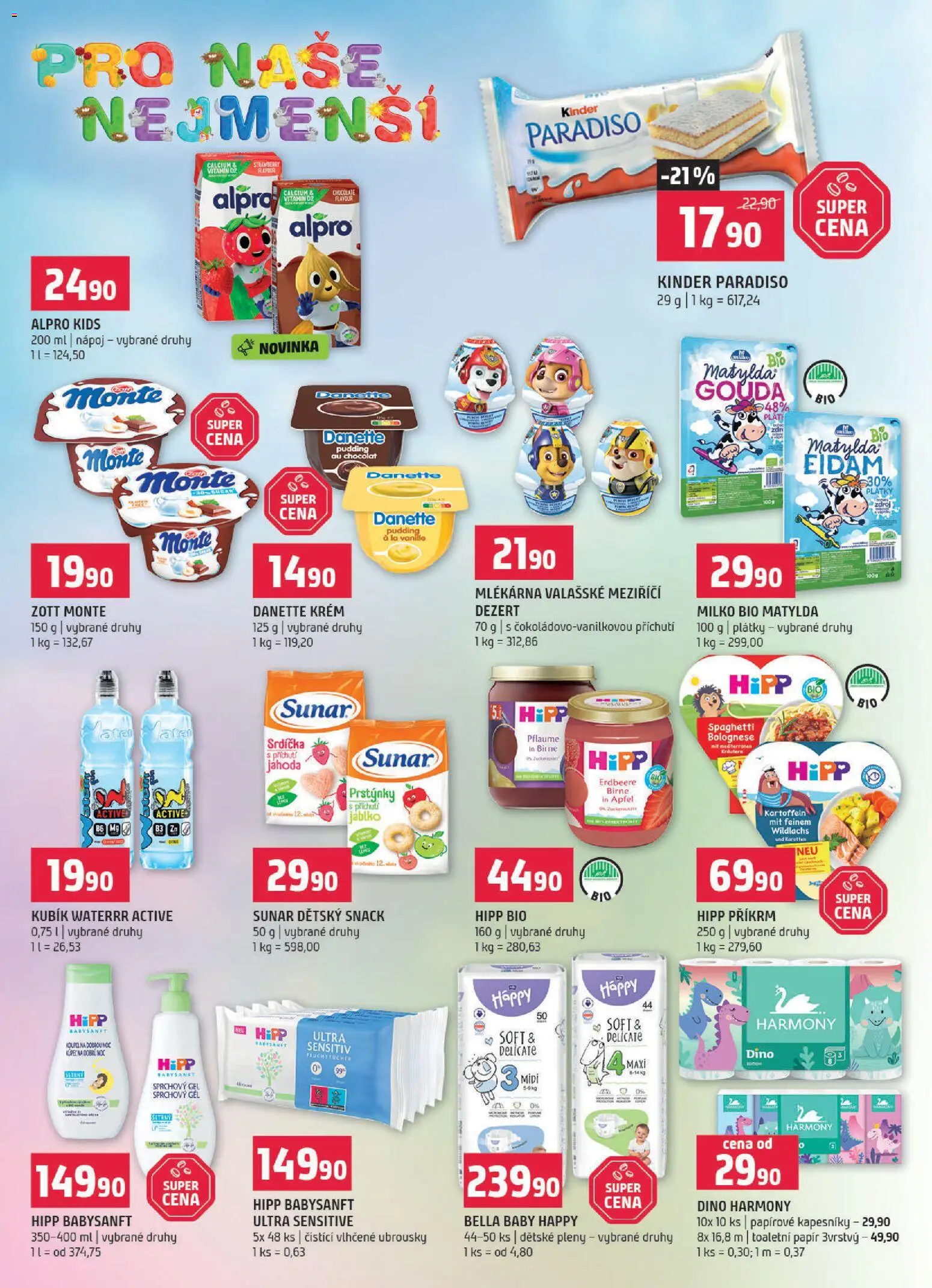 Terno leták - Tábor od 05.11.2025 | Strana: 7 | Produkty: Gouda, Příkrm, Kubík Waterrr, Alpro