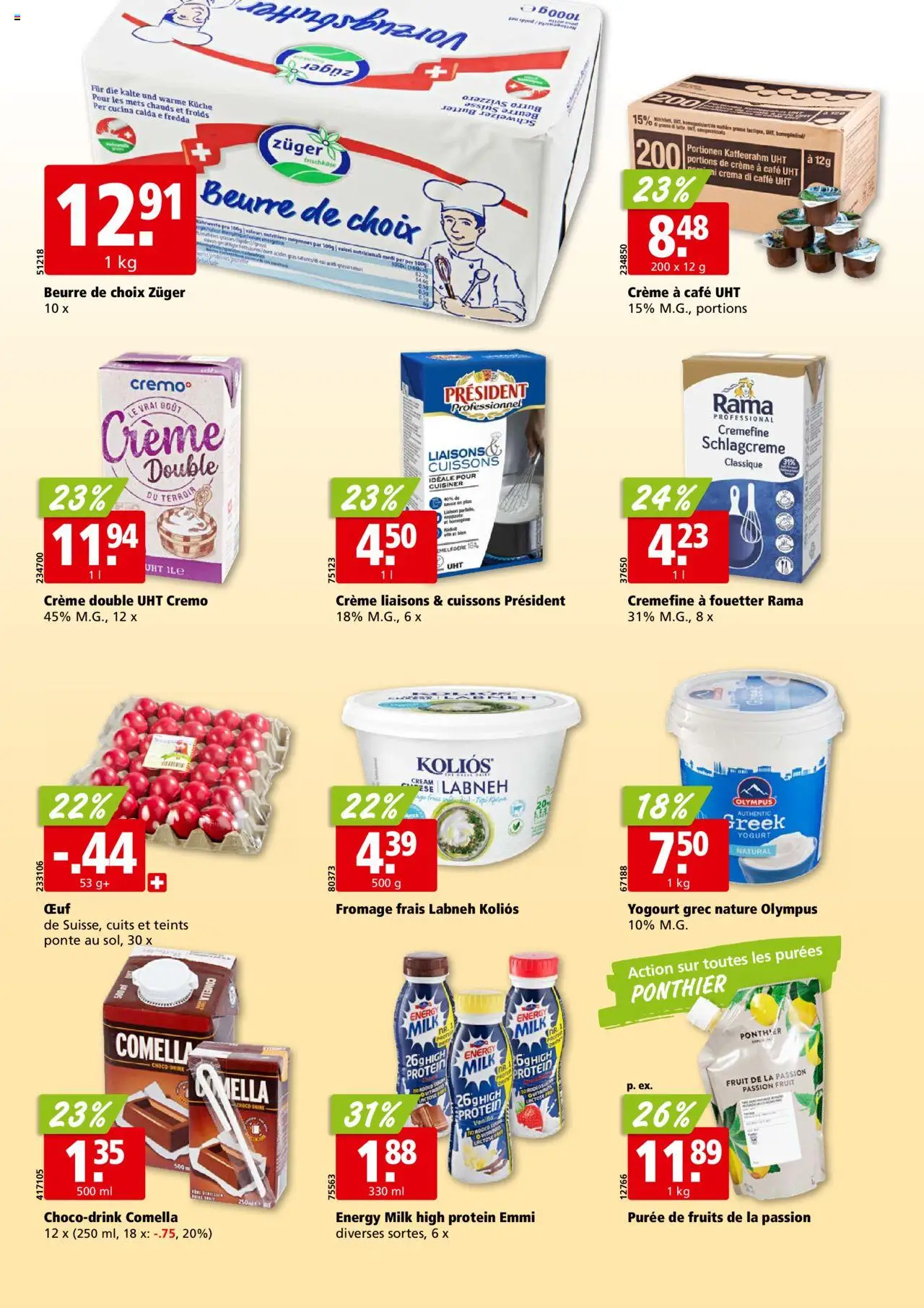 Aligro Aktionen Chavannes, Matran, Genève, Sion – gültig ab 15.09.2025 | Seite: 14 | Produkte: Butter, Creme