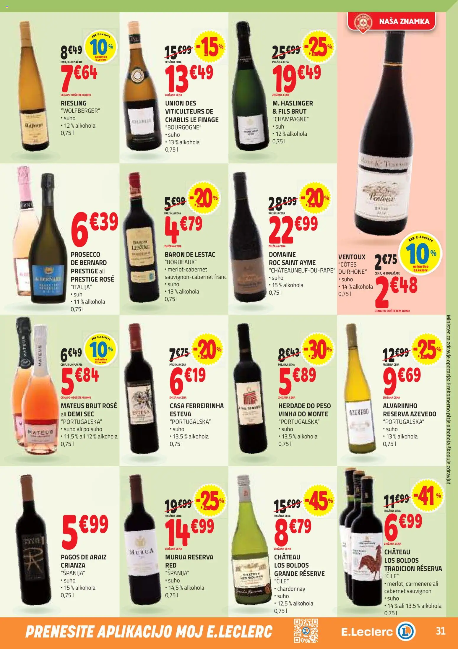 Novi E.leclerc katalog ponudbe – veljaven od 15.04.2026 | Stran: 31