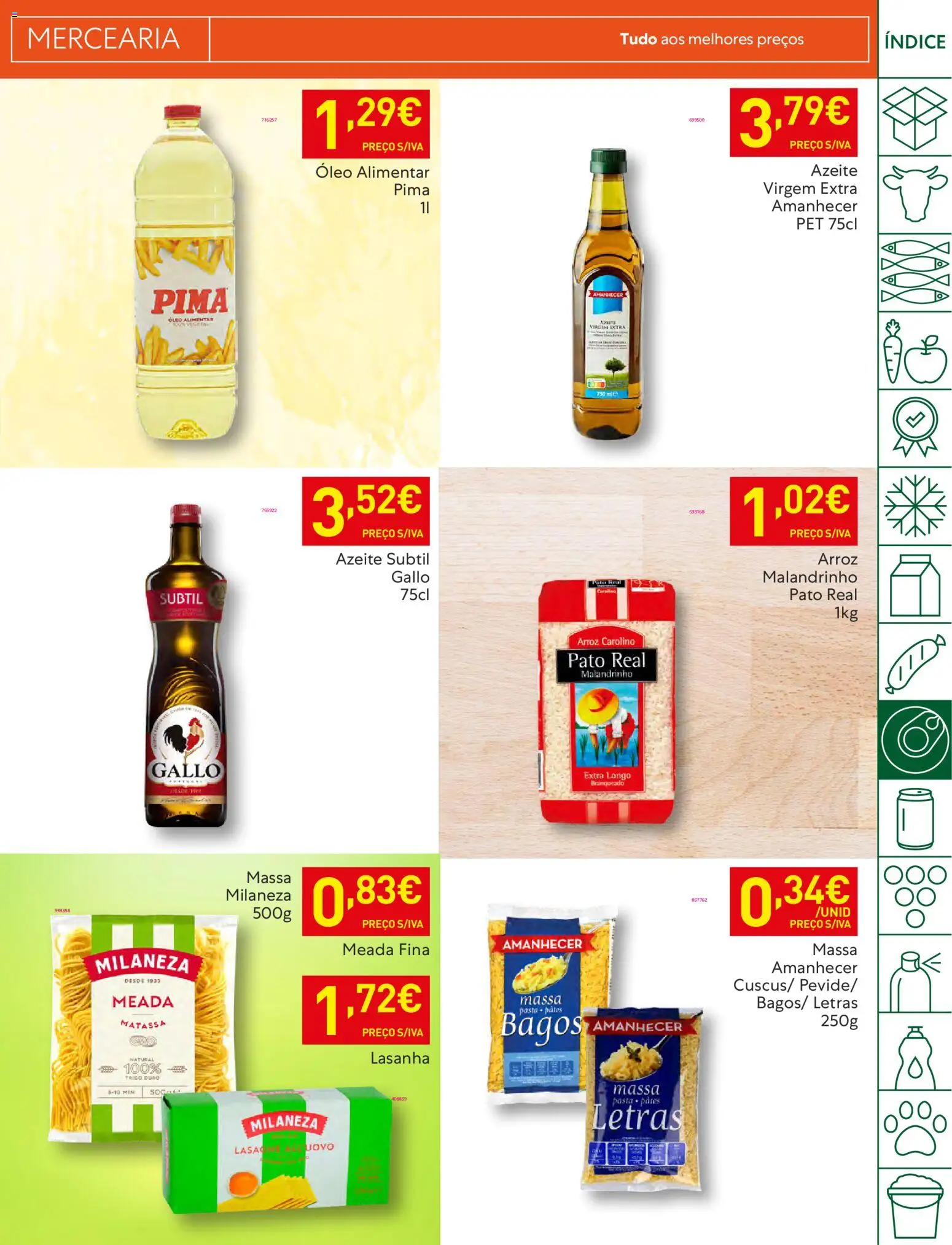 Recheio folheto │ válido de 03.02.2026 | Página: 25 | Produtos: Milaneza, Óleo, Arroz, Fato