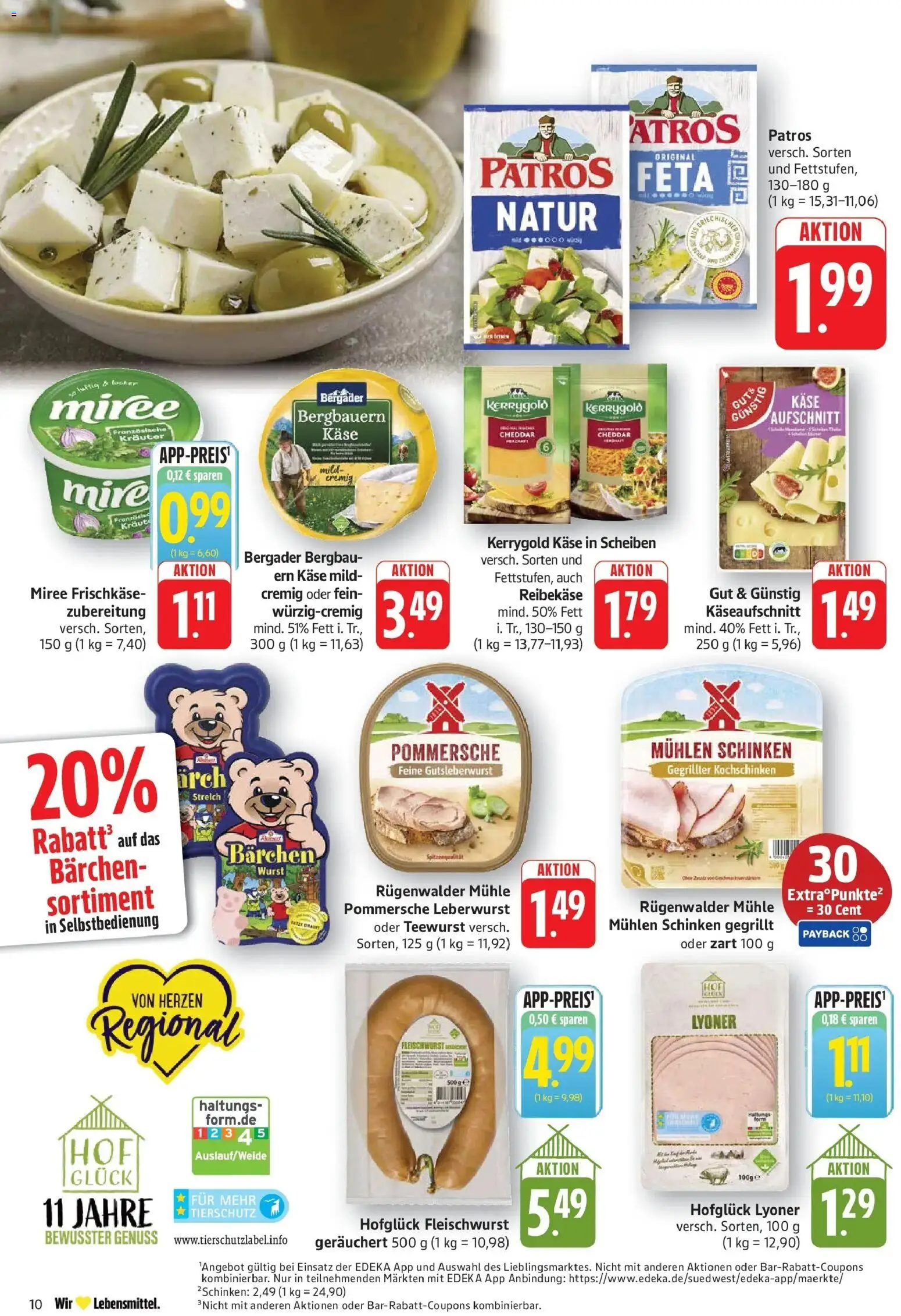 Edeka prospekt Walldorf	 – gültig ab 05.04.2026 | Seite: 10 | Produkte: Mühle, Käse, Wurst, Schinken