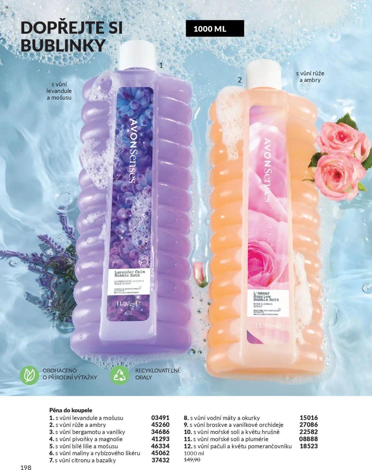 Avon katalog 9/2025 od 01.09.2025 | Strana: 200 | Produkty: Pěna do koupele, Okurky, Broskve, Maliny