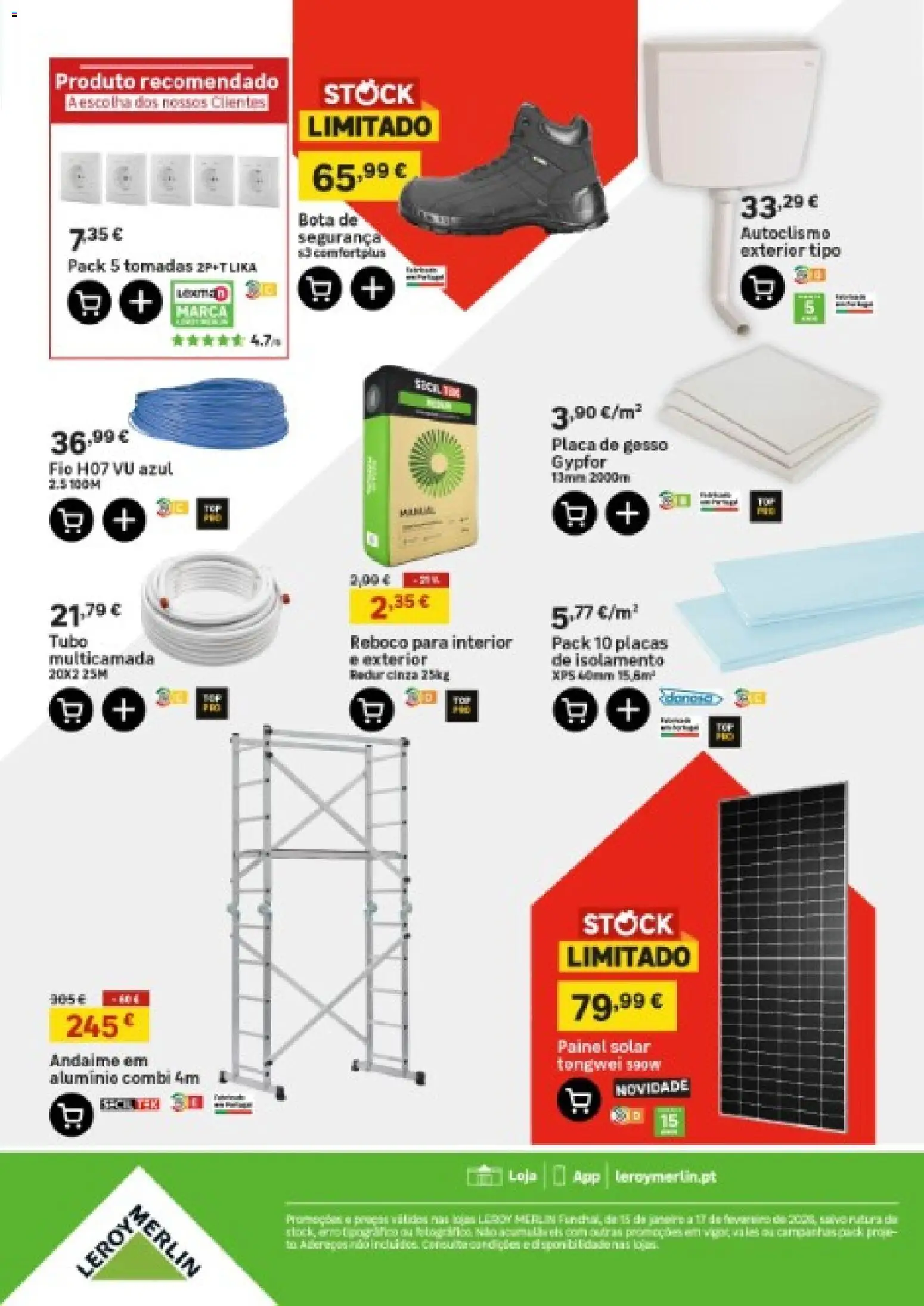 Leroy Merlin Madeira │ válido de 15.01.2026 | Página: 17 | Produtos: Isolamento