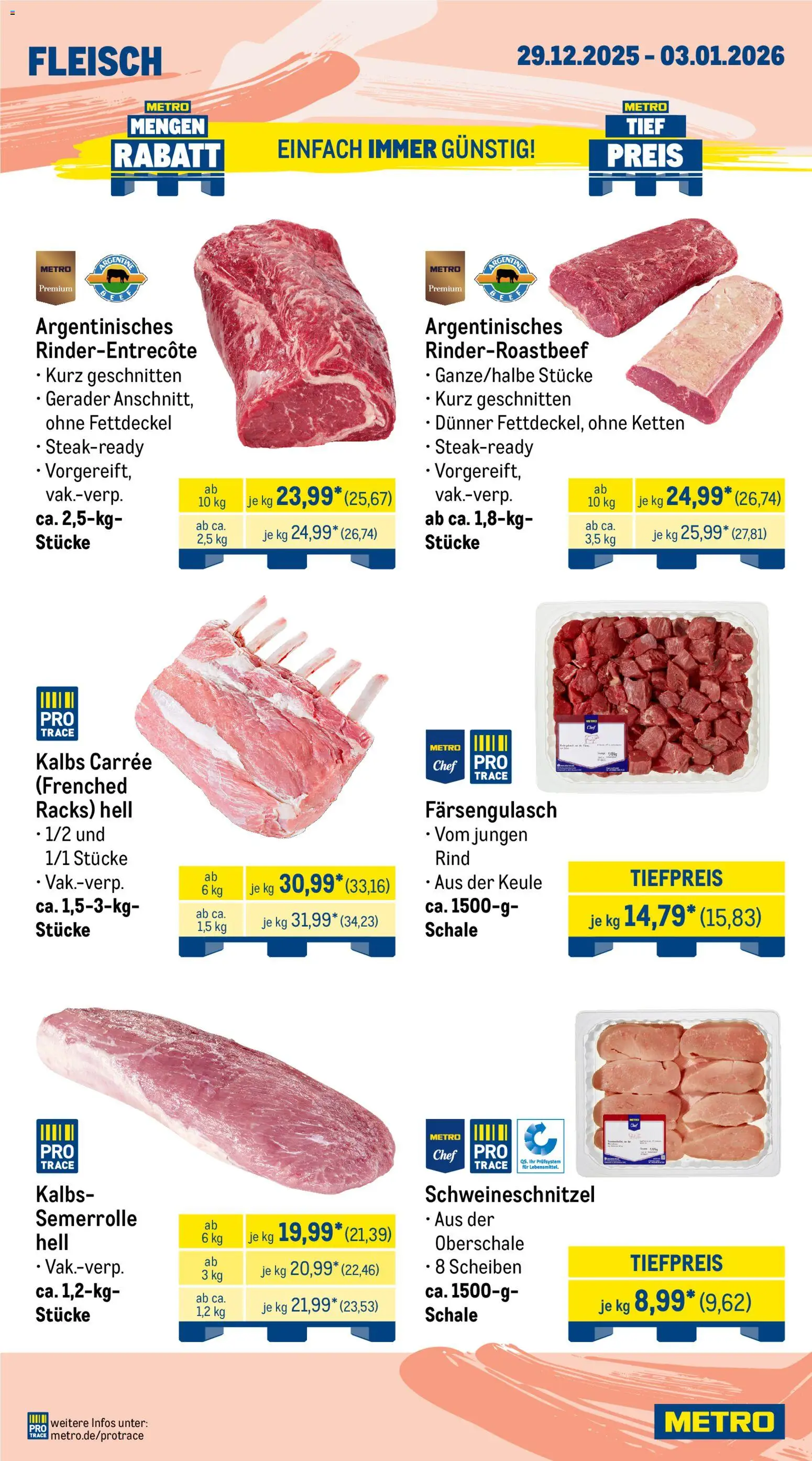 Metro Prospekt 	 – gültig ab 29.12.2025 | Seite: 2 | Produkte: Fleisch