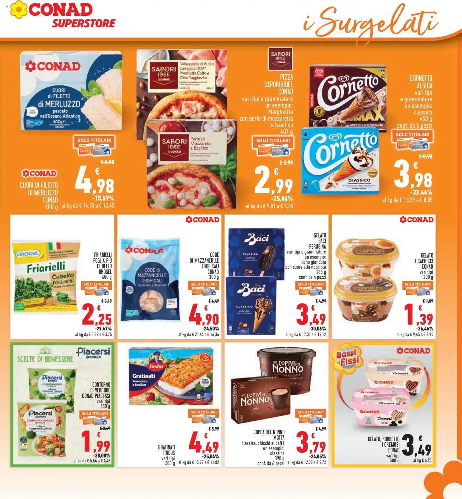 Volantino Conad del 23.04.2026 | Pagina: 13 | Prodotti: Verdure, Mozzarella, Pomodoro, Friarielli