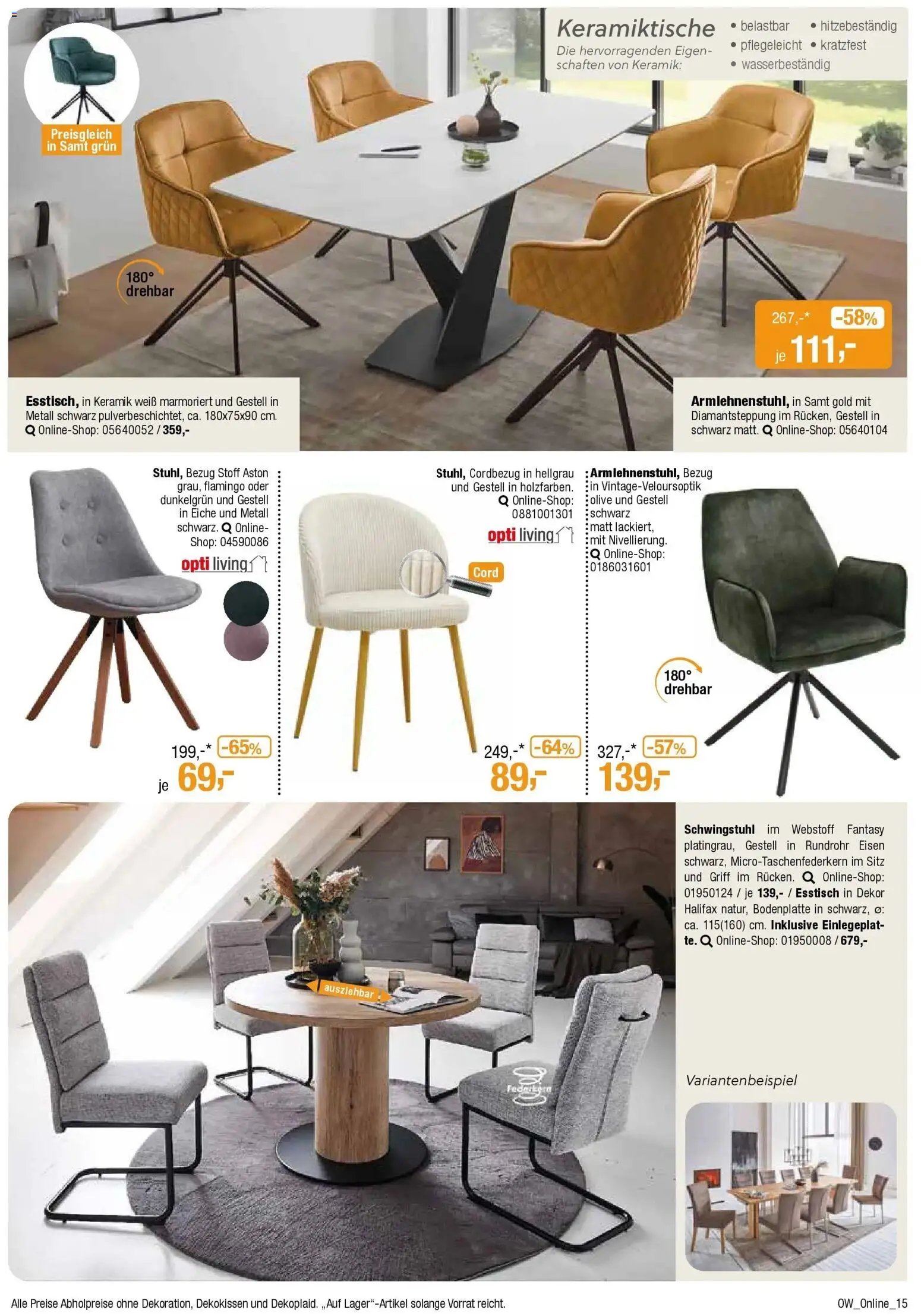 Angebote - Dein trendiges Möbelhaus – gültig ab 21.03.2026 | Seite: 15 | Produkte: Esstisch