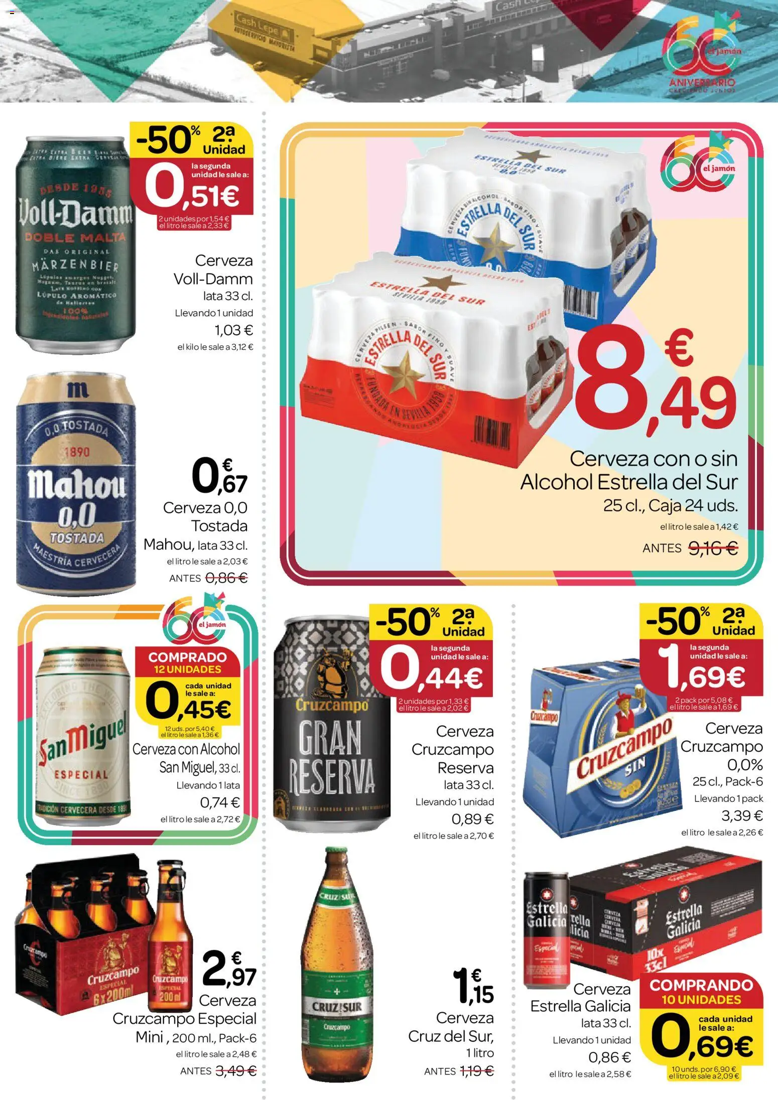 Supermercados El Jamón folleto │ válido desde el 23.04.2026 | Página: 9 | Productos: Cerveza, Caja