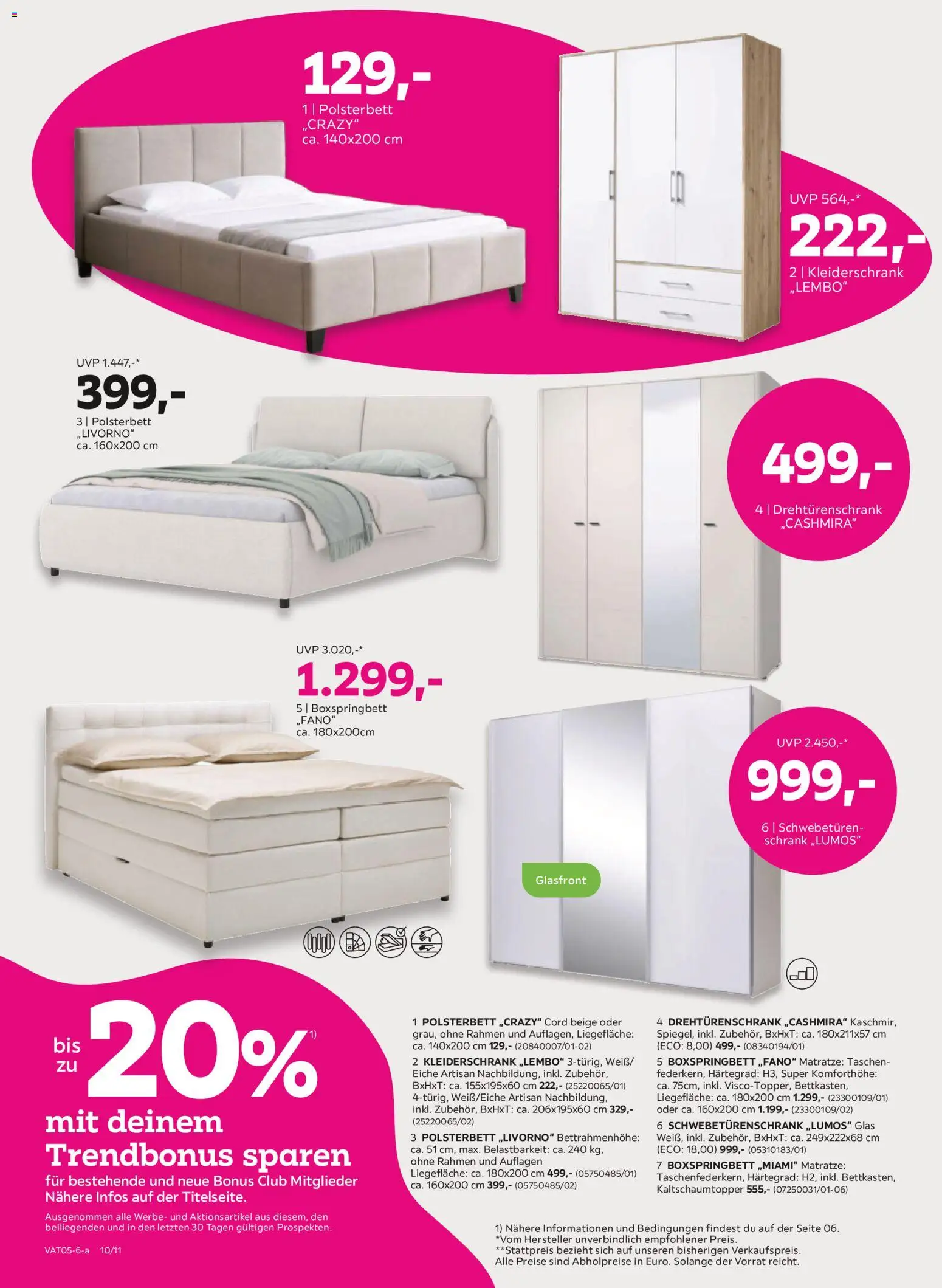 Mömax Prospekt aktuell gültig ab 28.04.2026 | Seite: 10 | Produkte: Matratze, Kleiderschrank, Schrank