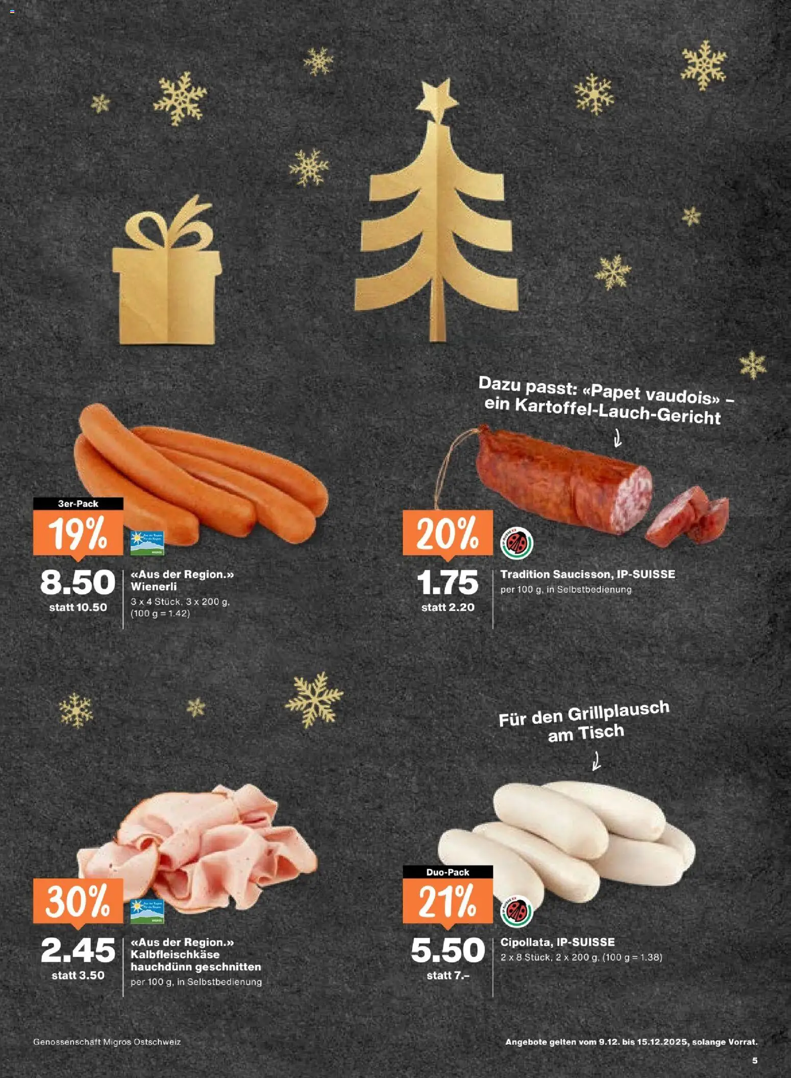 Migros Aktionen – gültig ab 09.12.2025 | Seite: 5 | Produkte: Tisch